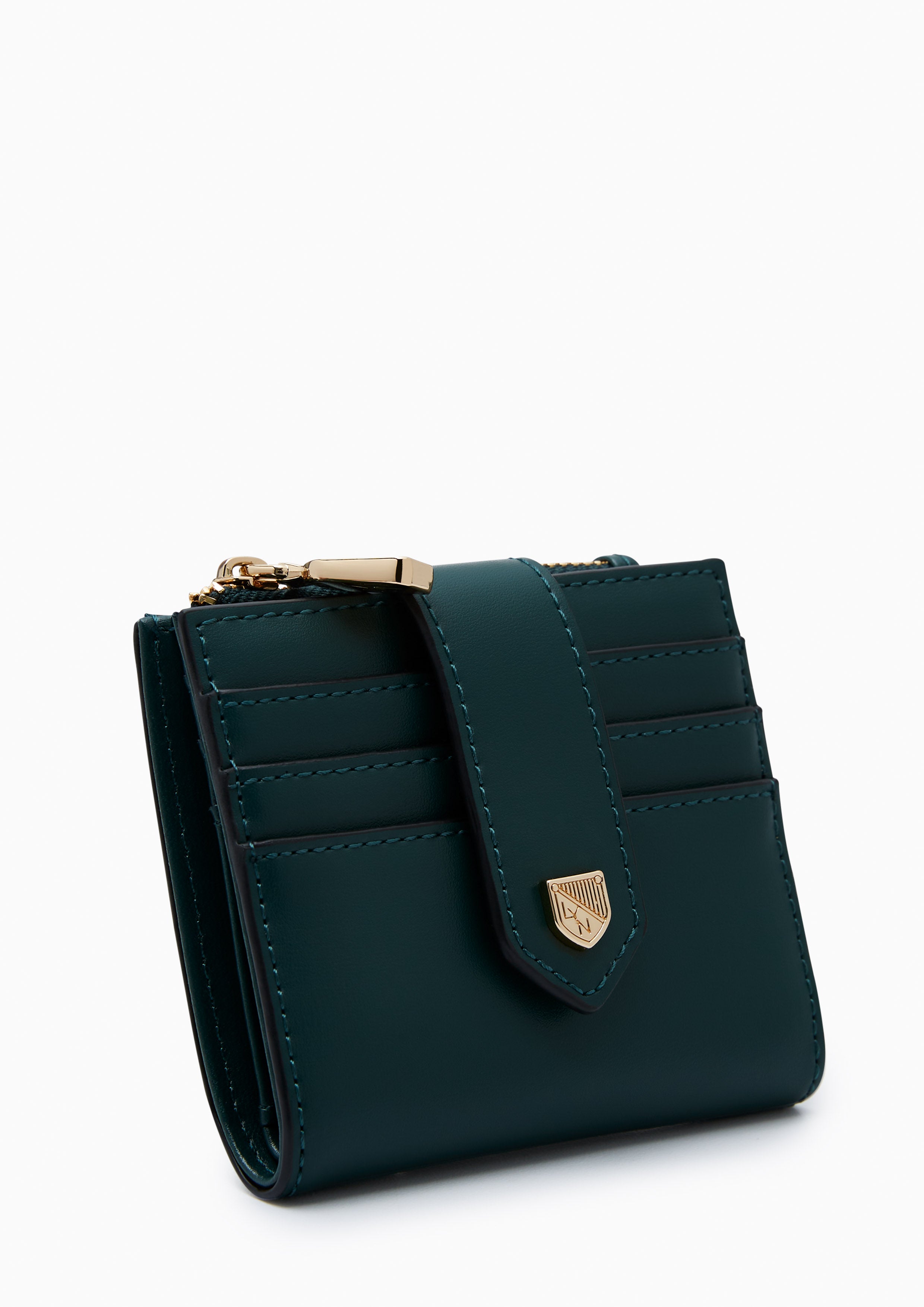 Re-Edit Slim Card Short Wallet Green
