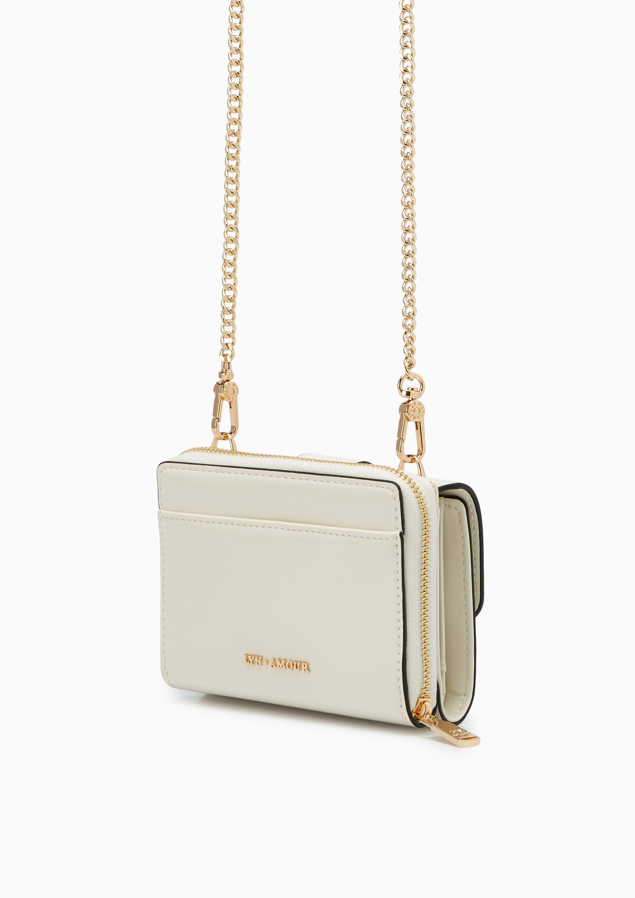 Venus Short Wallet On Chain Ivory
