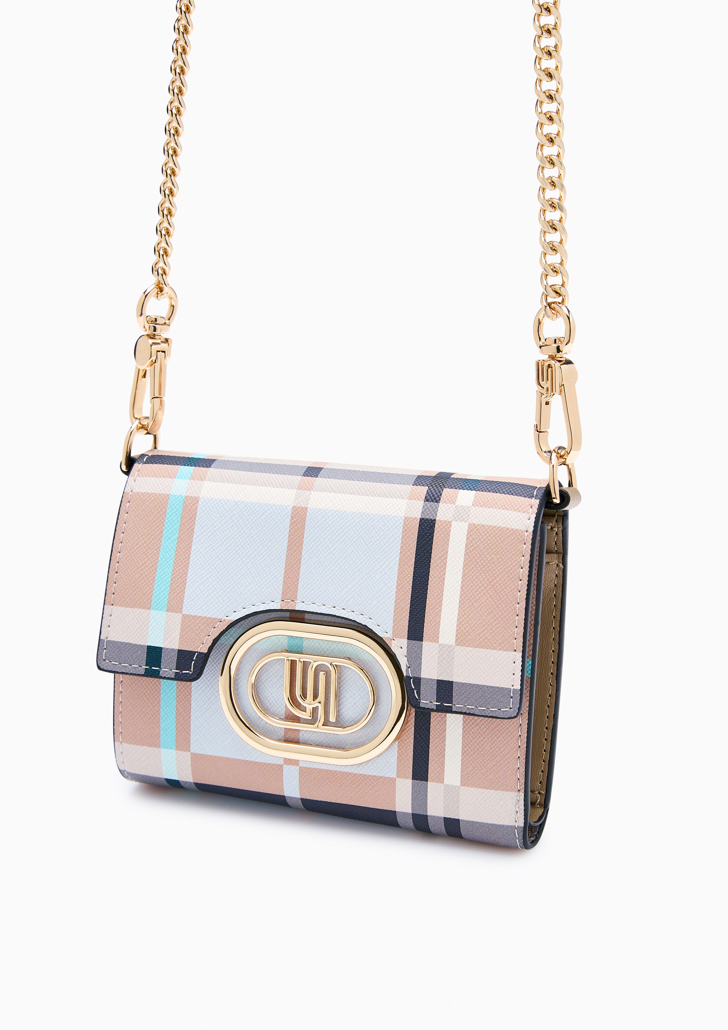 Tart Infinite Fold Short Wallet On Chain Printed Beige