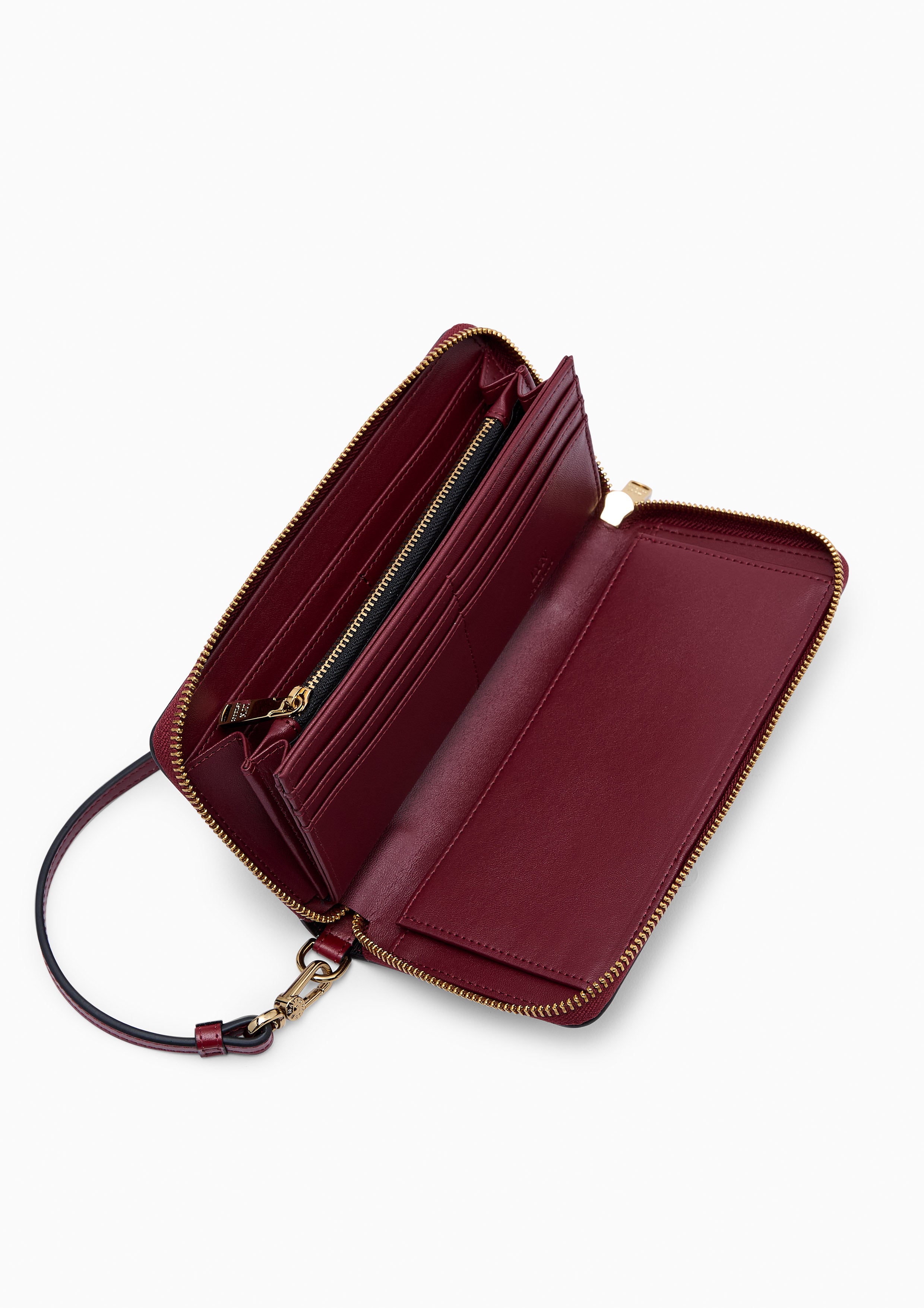 Ardel Long Wallet On Chain Dark Red