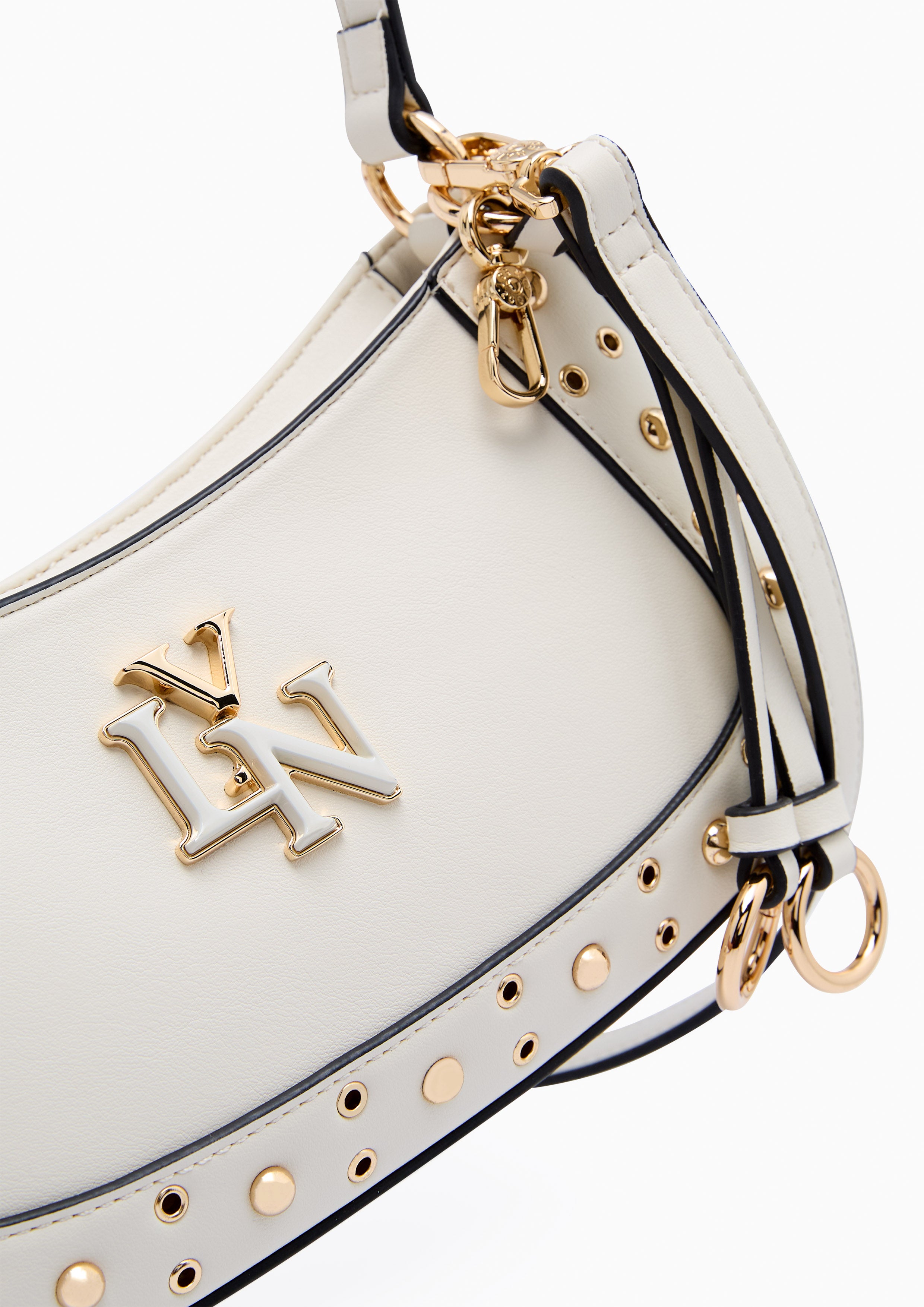 Brighton Rita Stud Shoulder Bag Ivory