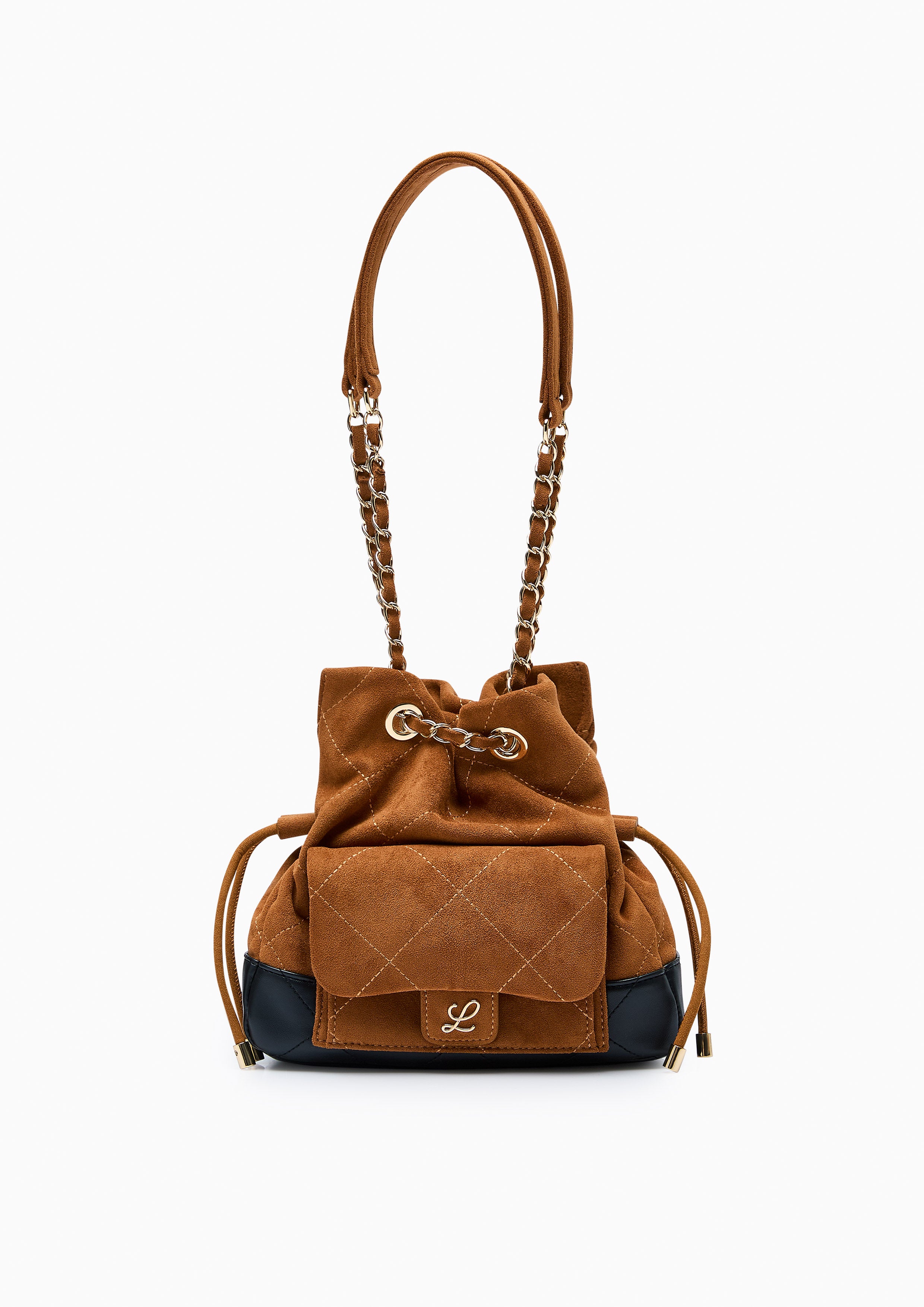 Destiny I Drawstring Crossbody Bag Brown