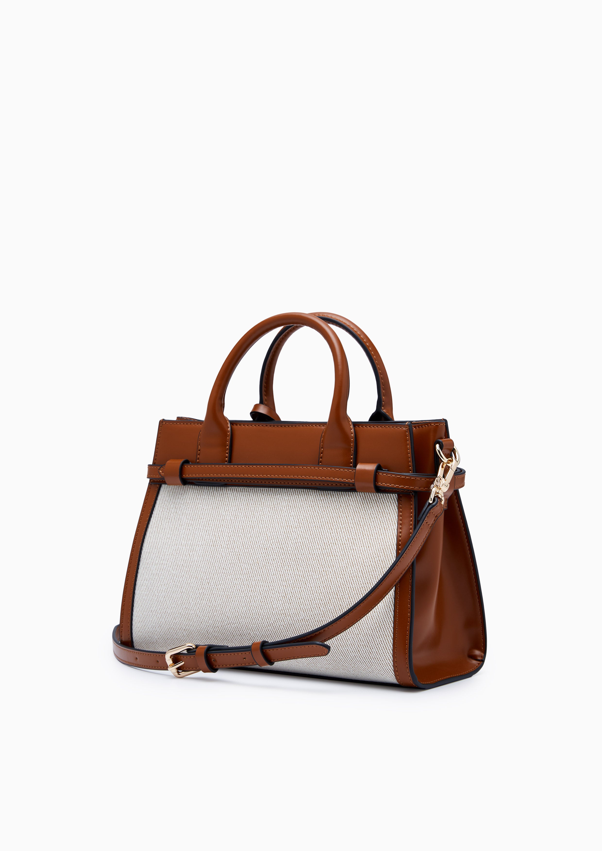 Gem M Top Handle Bag Brown