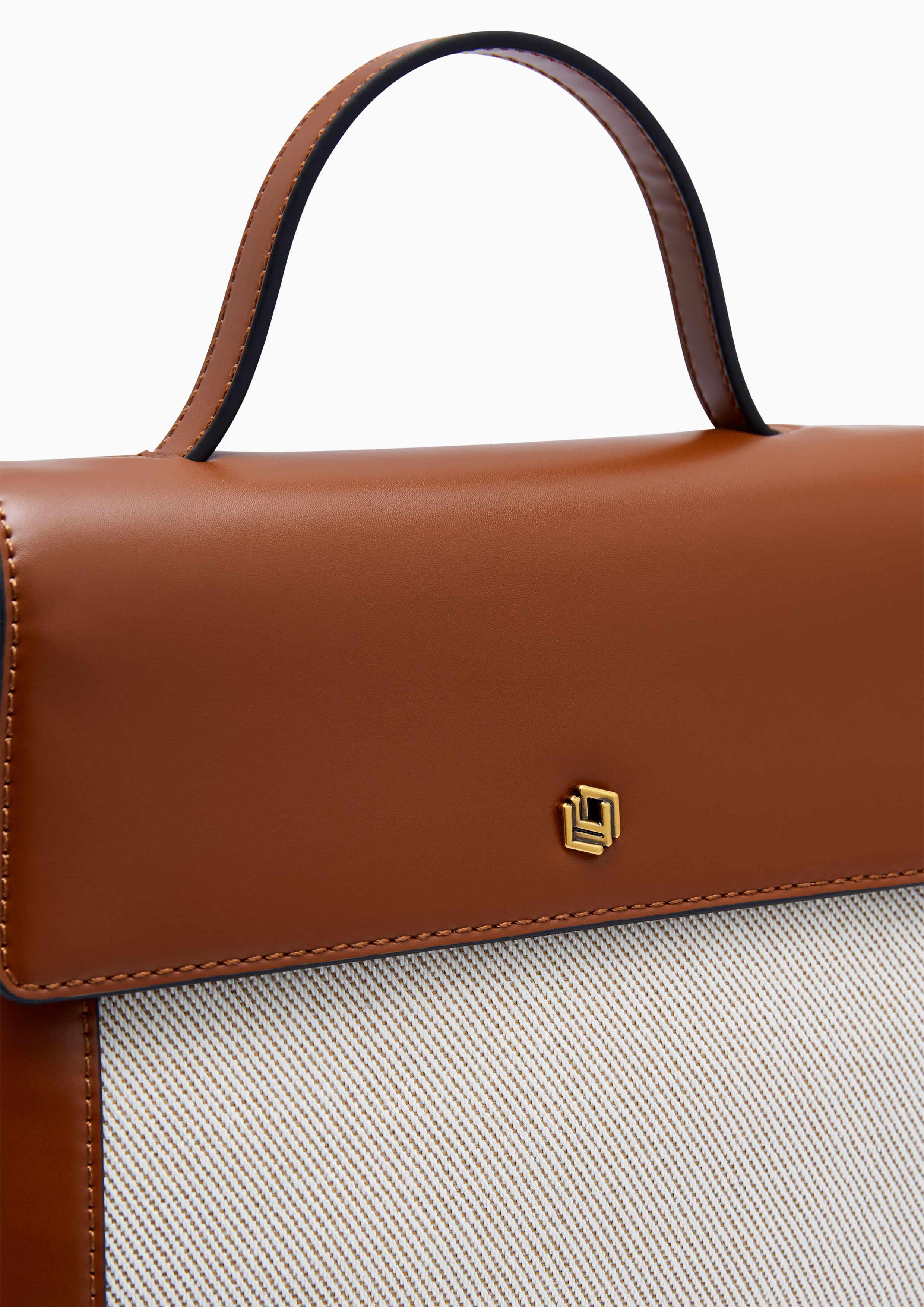 Gem S Top Handle Bag Brown