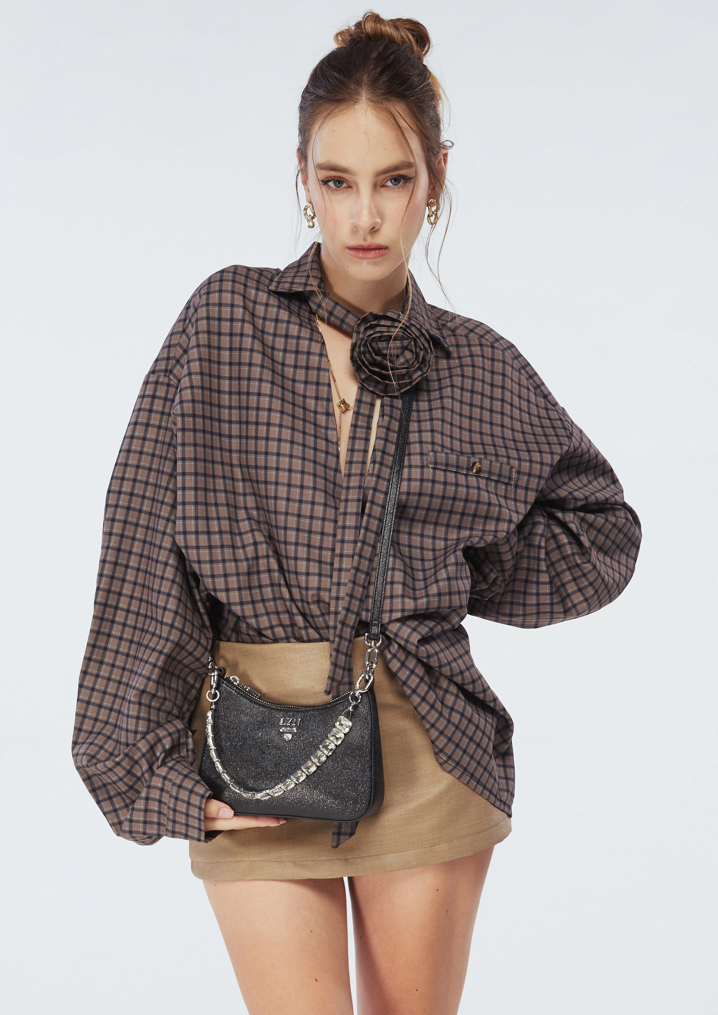 Re-Edit Gatsby Rosee XS Shoulder Bag Glitter Black