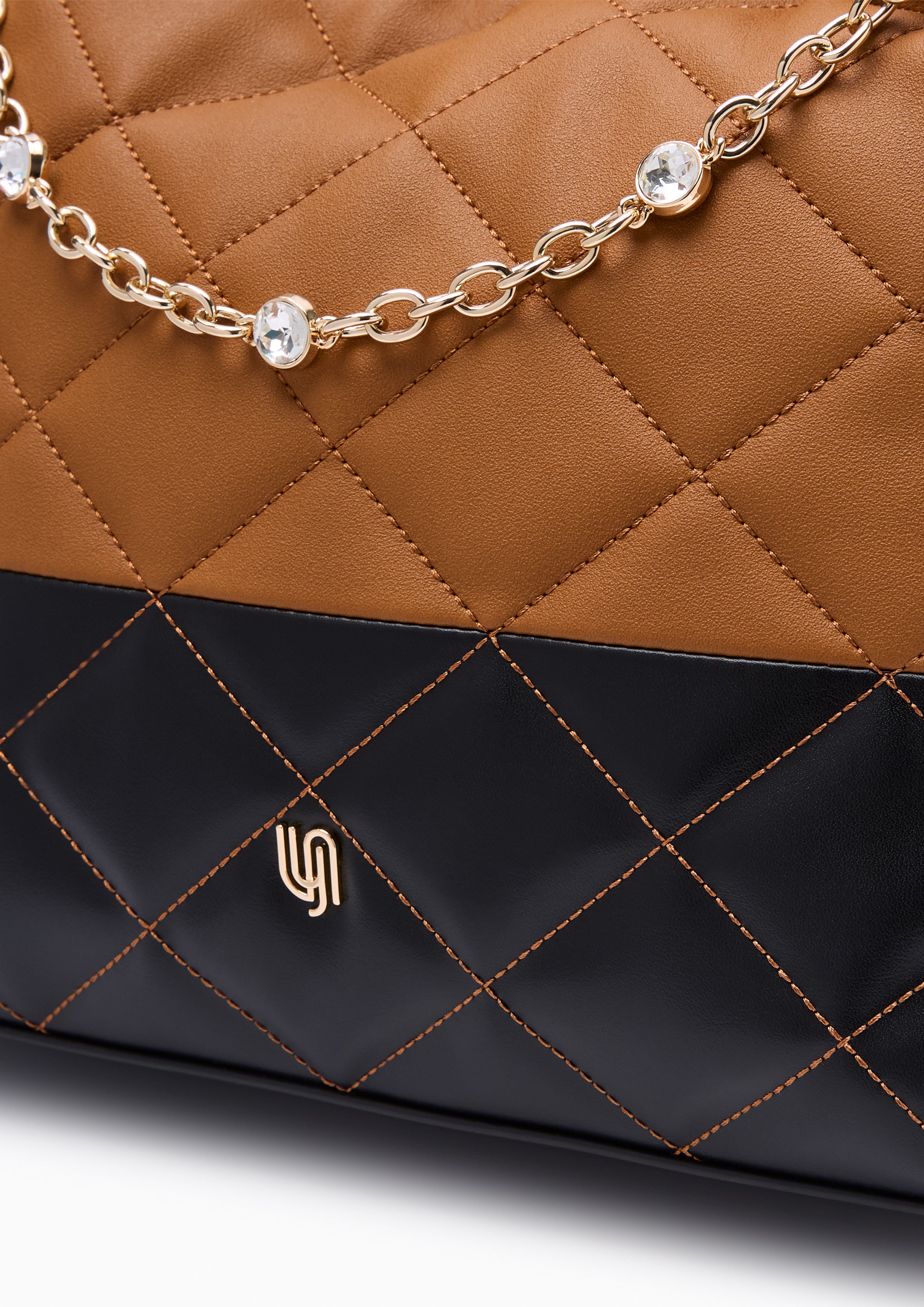 Monet Party Ii Infinite L Shoulder Bag Brown