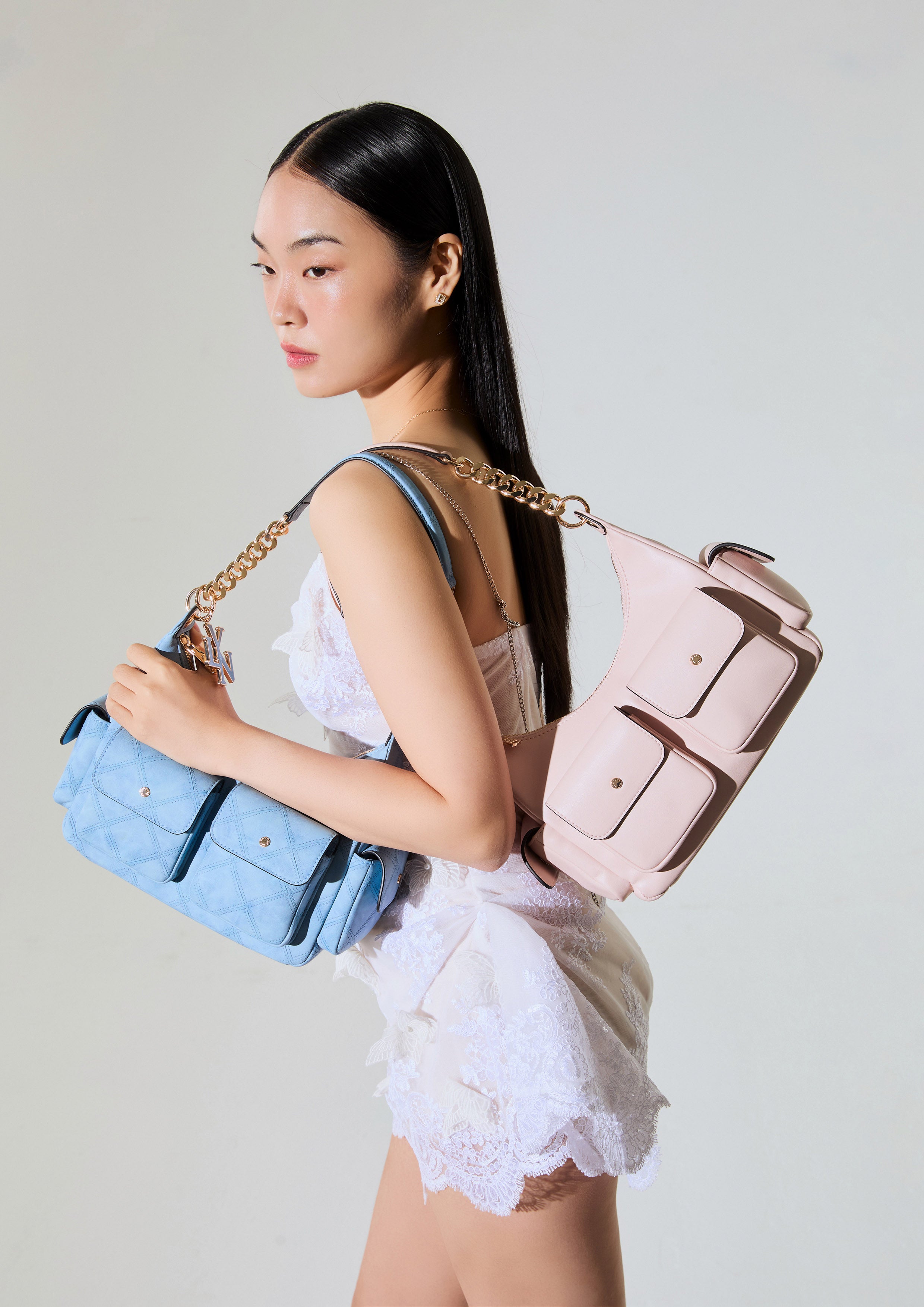 Renny M Shoulder Bag Nude