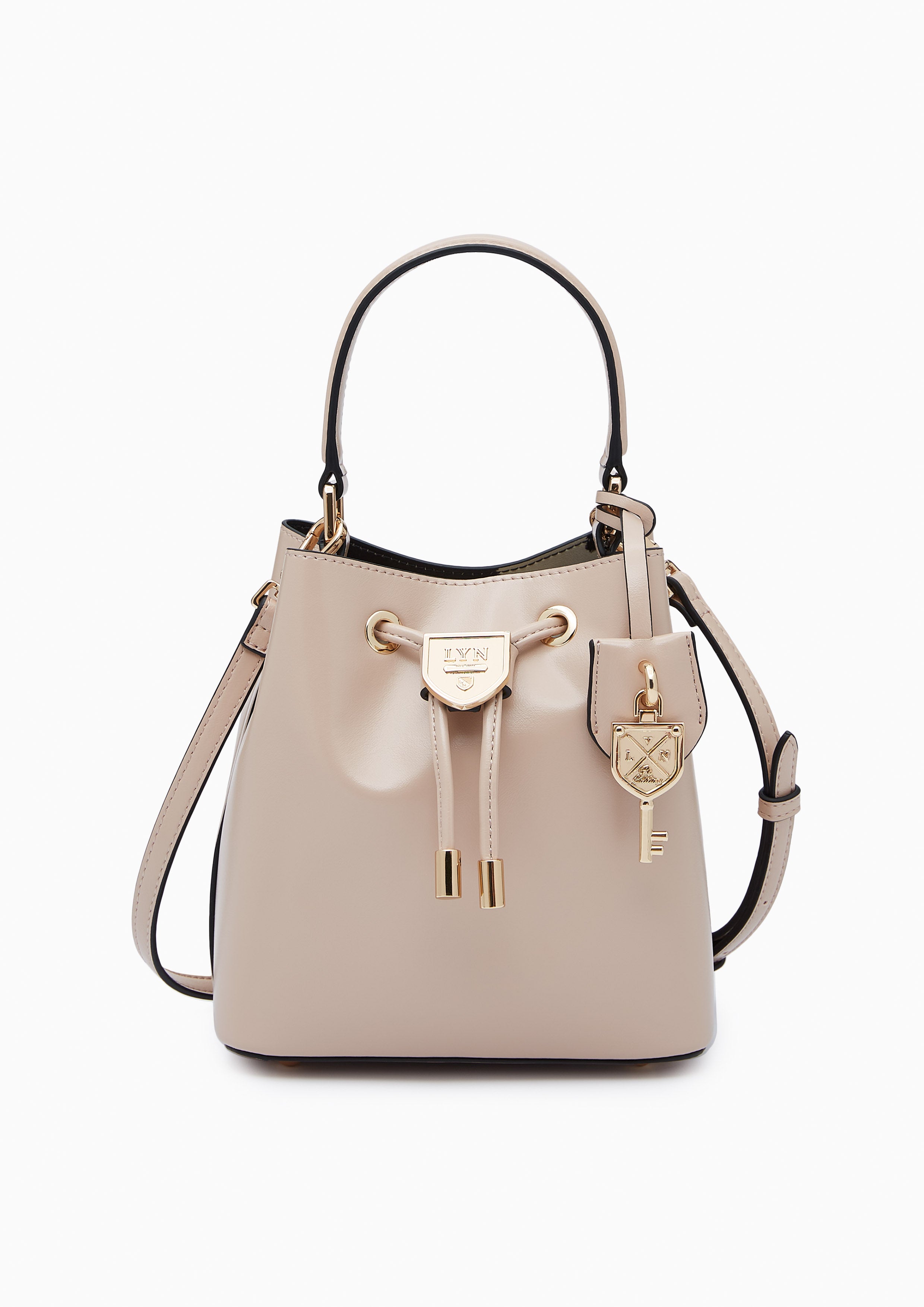 Re-Edit Carina Mustang Bucket Bag Beige