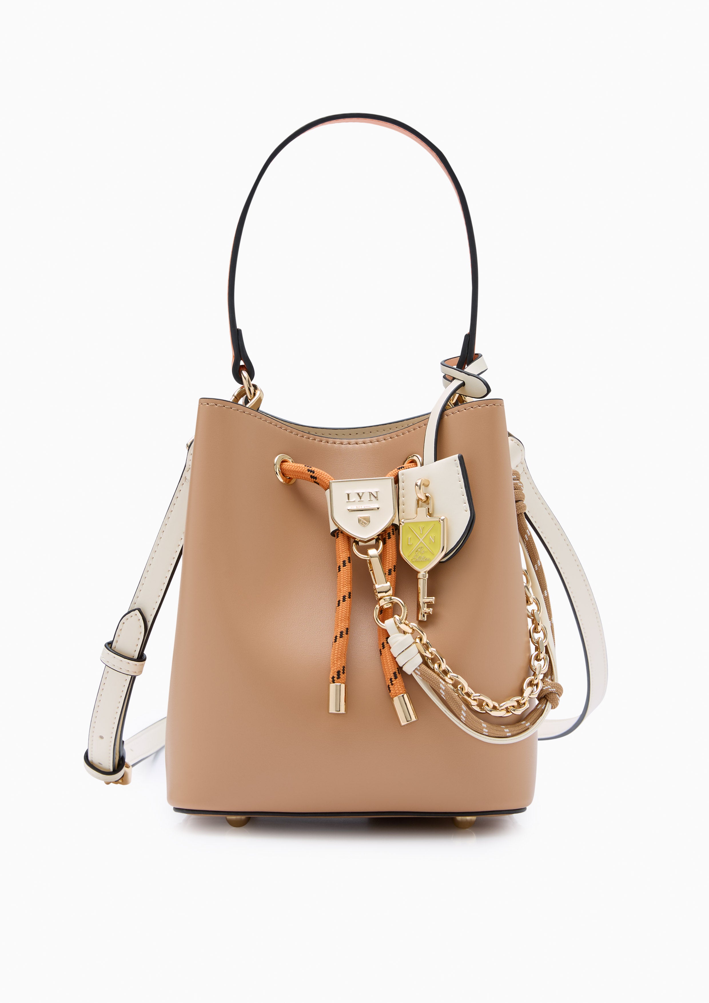 Re-Edit Explore Carina S Bucket Bag Beige