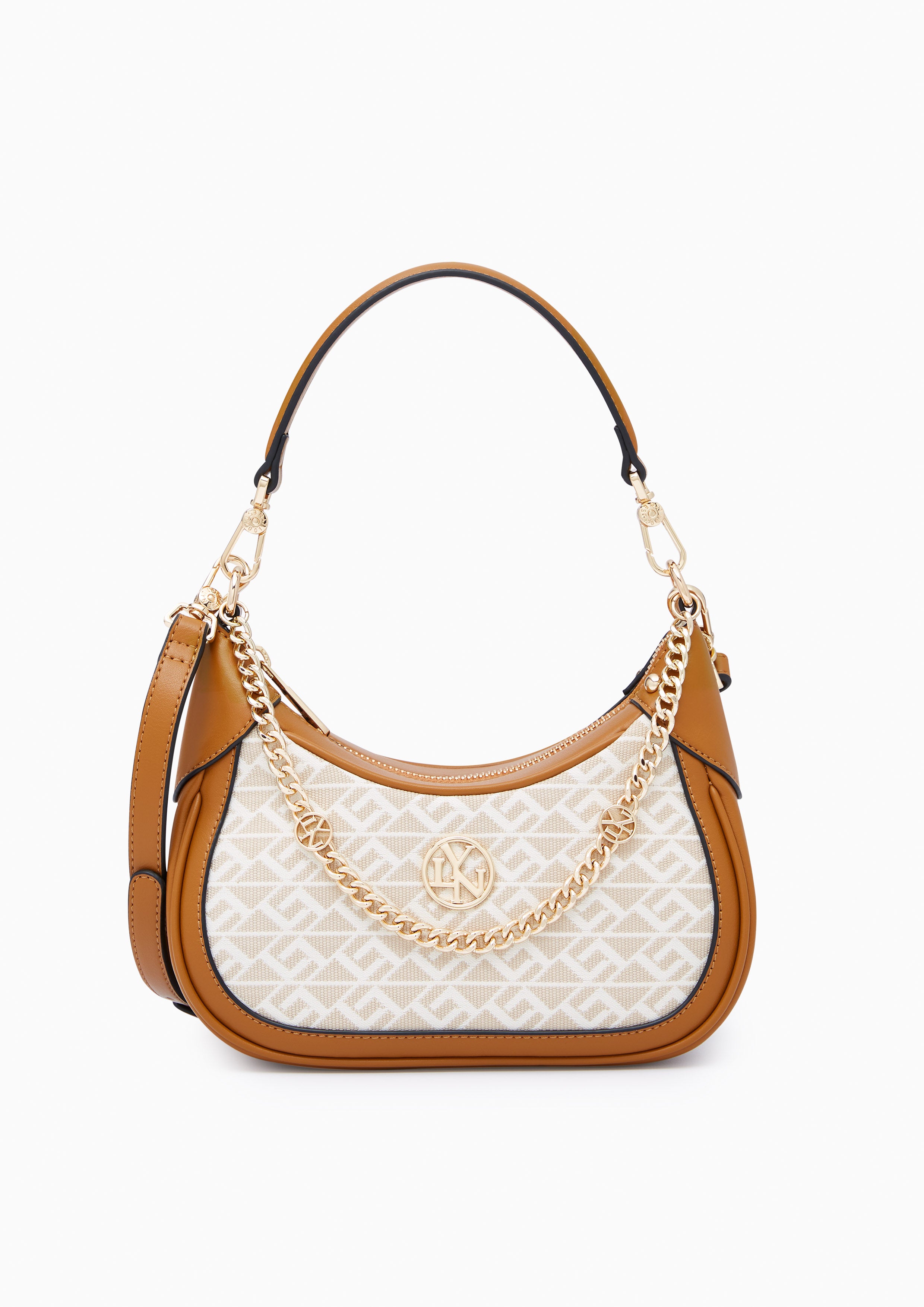 Mona Ii Crossbody Bag Printed Beige