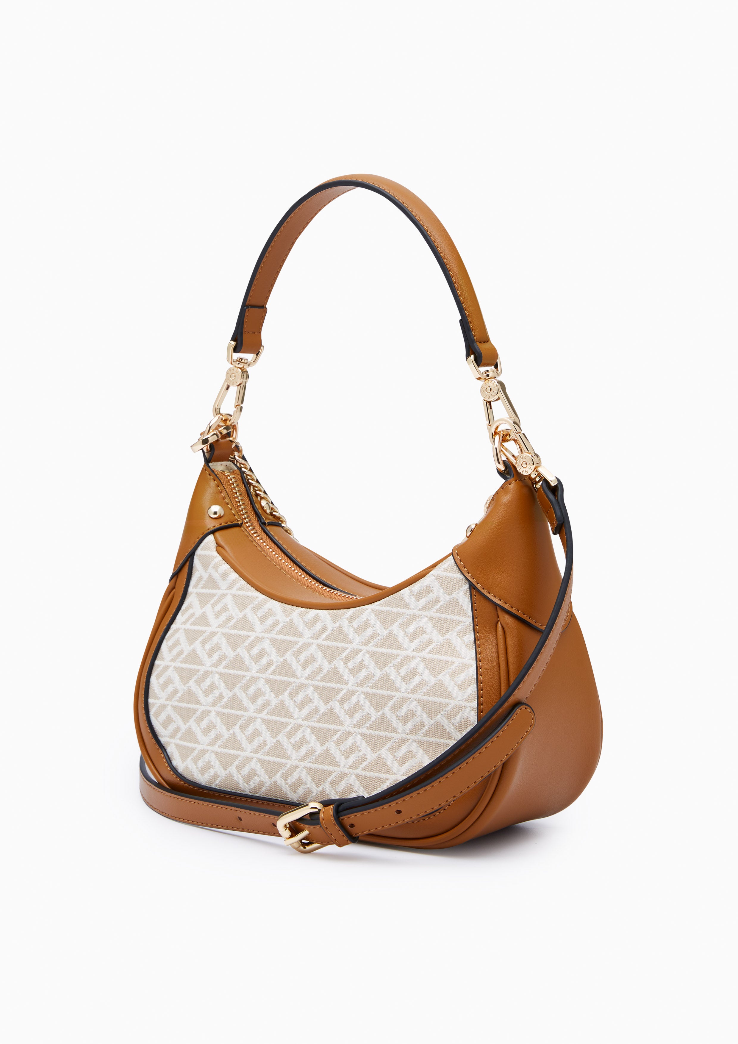 Mona Ii Crossbody Bag Printed Beige