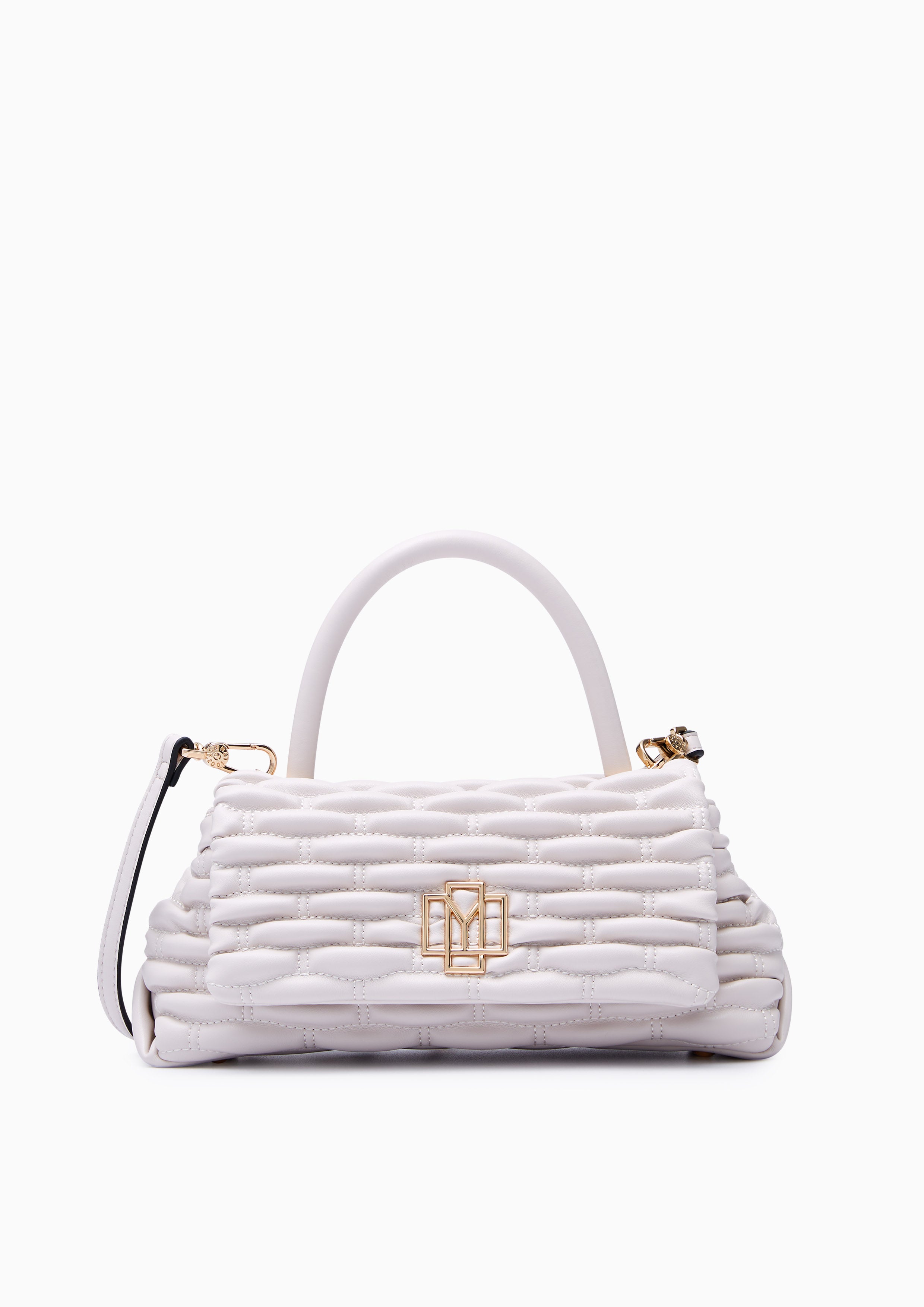 Berlyn Quilt Top Handle Bag Ivory