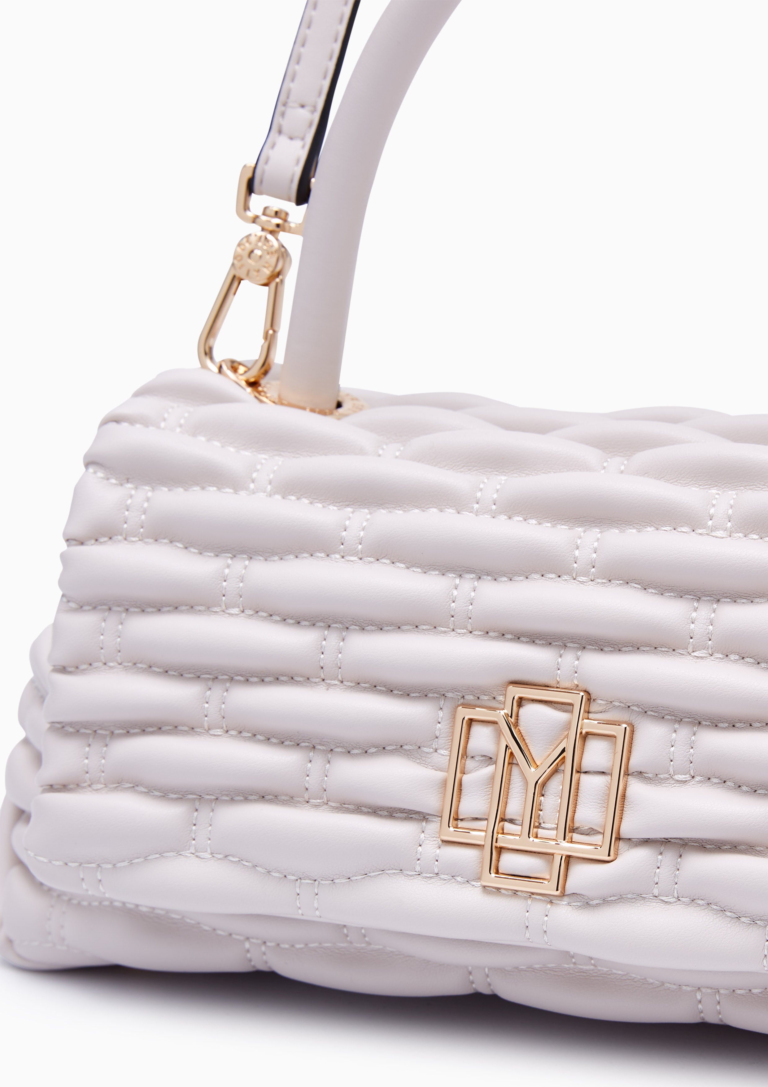 Berlyn Quilt Top Handle Bag Ivory