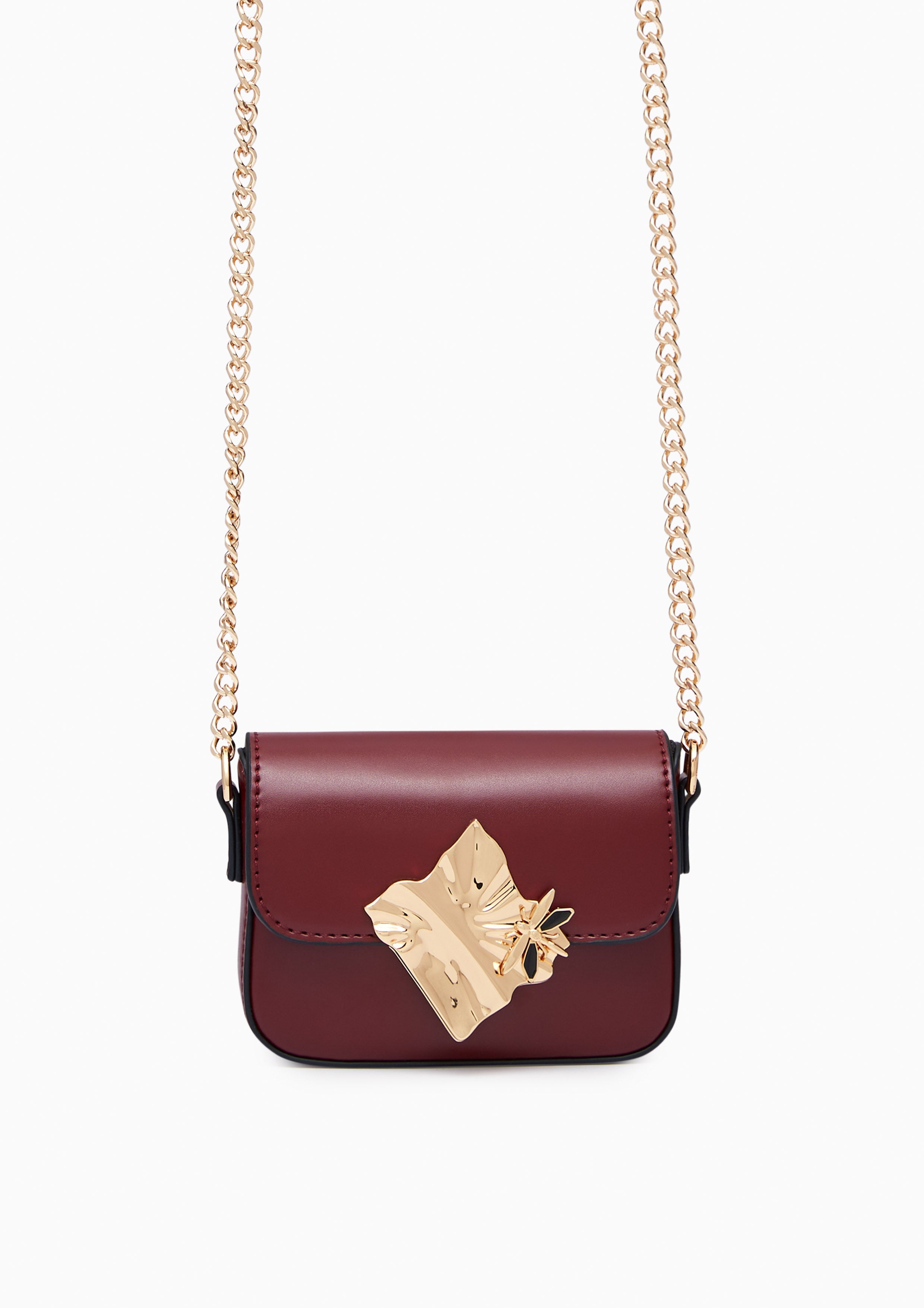 Voda Infinite Mini Crossbody Bag Dark Red