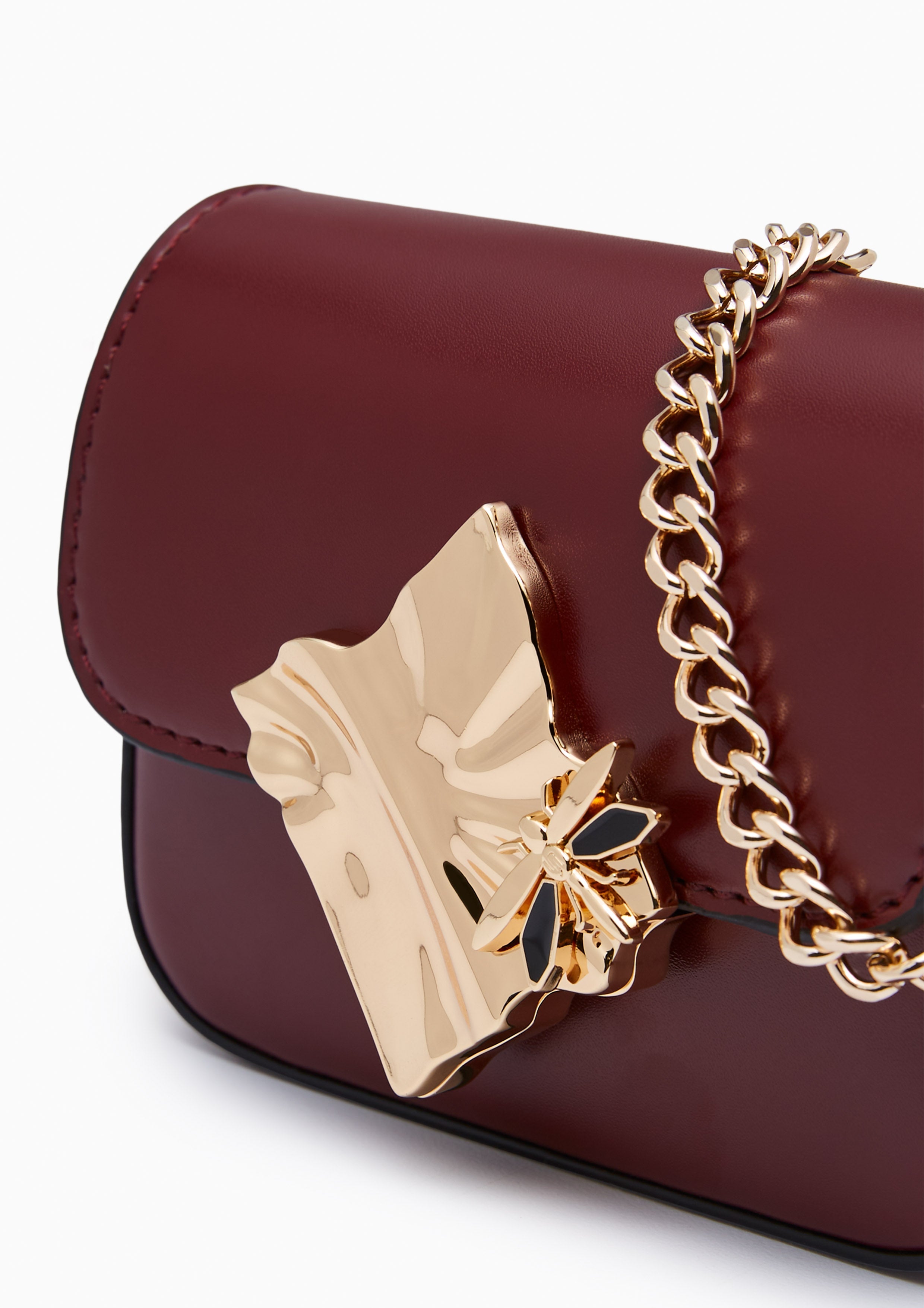 Voda Infinite Mini Crossbody Bag Dark Red