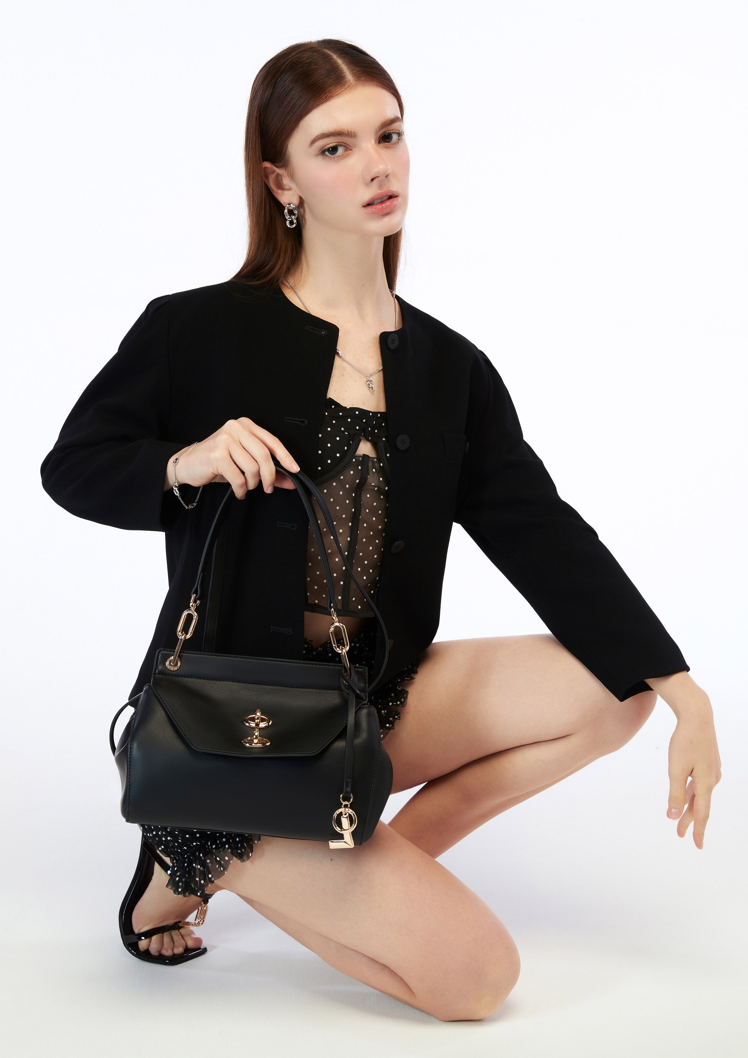Jardin S Top Handle Bag Black