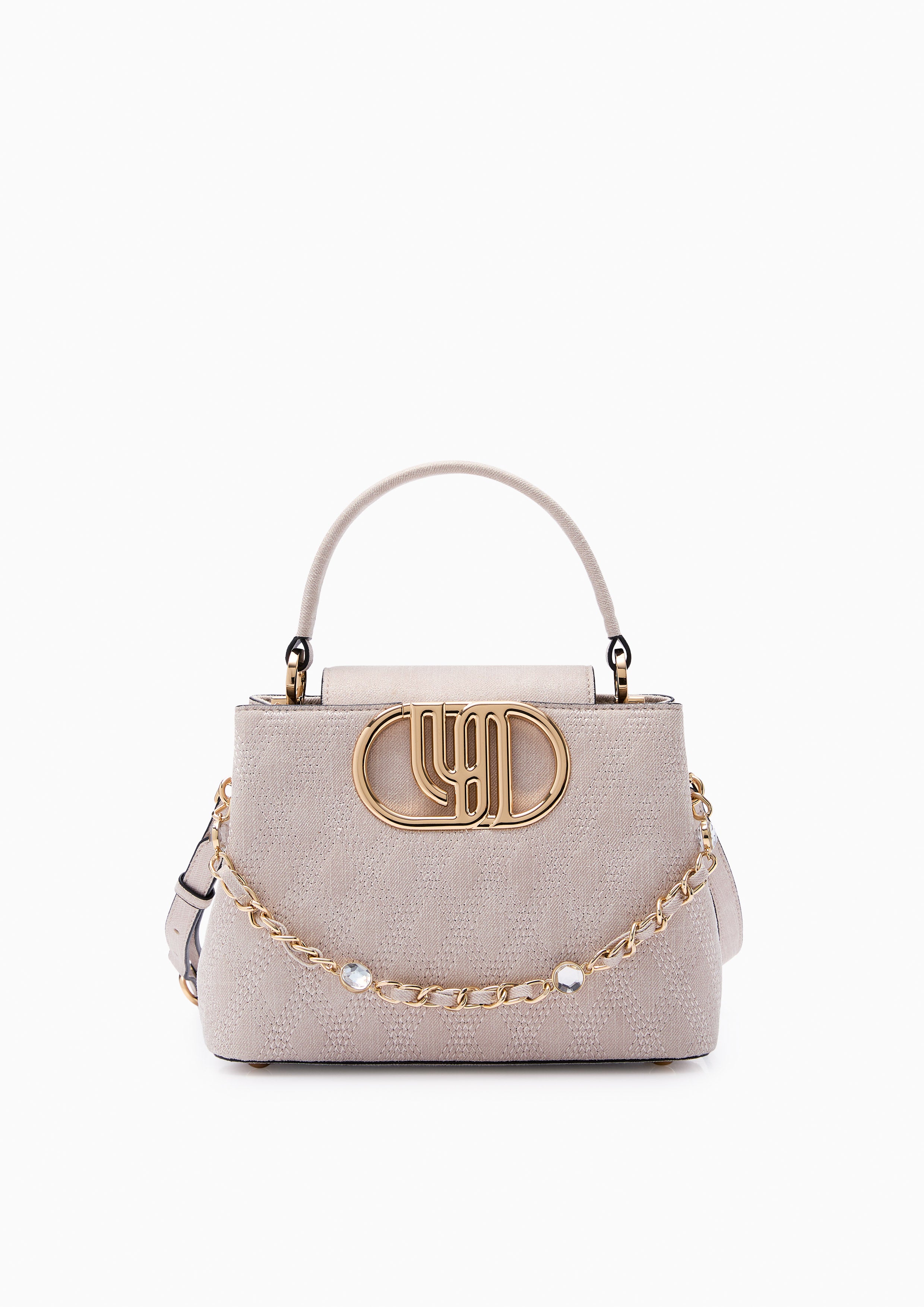 Andreana Infinite Top Handle Bag Beige