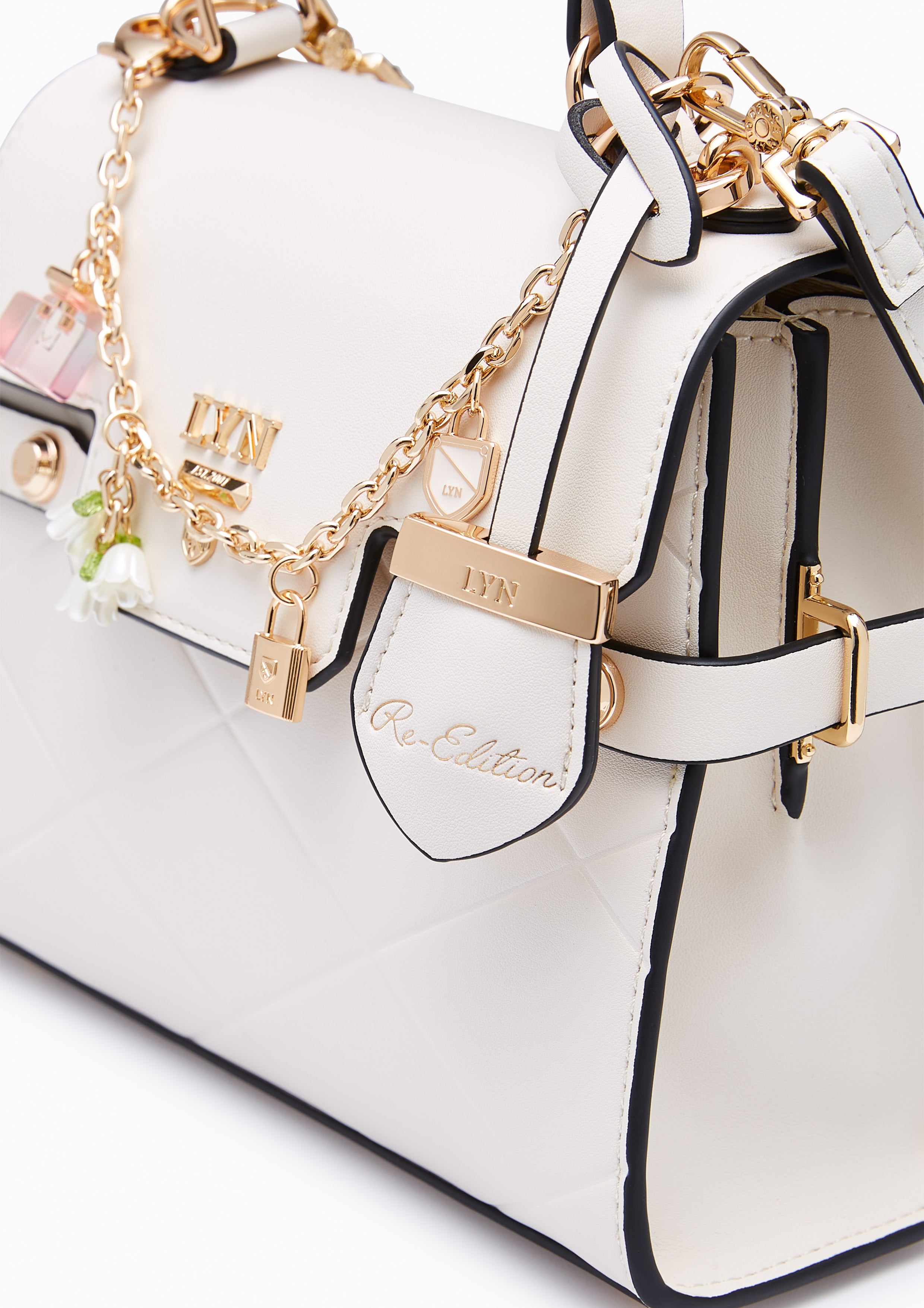 Perfume Finesss Top Handle Bag Ivory