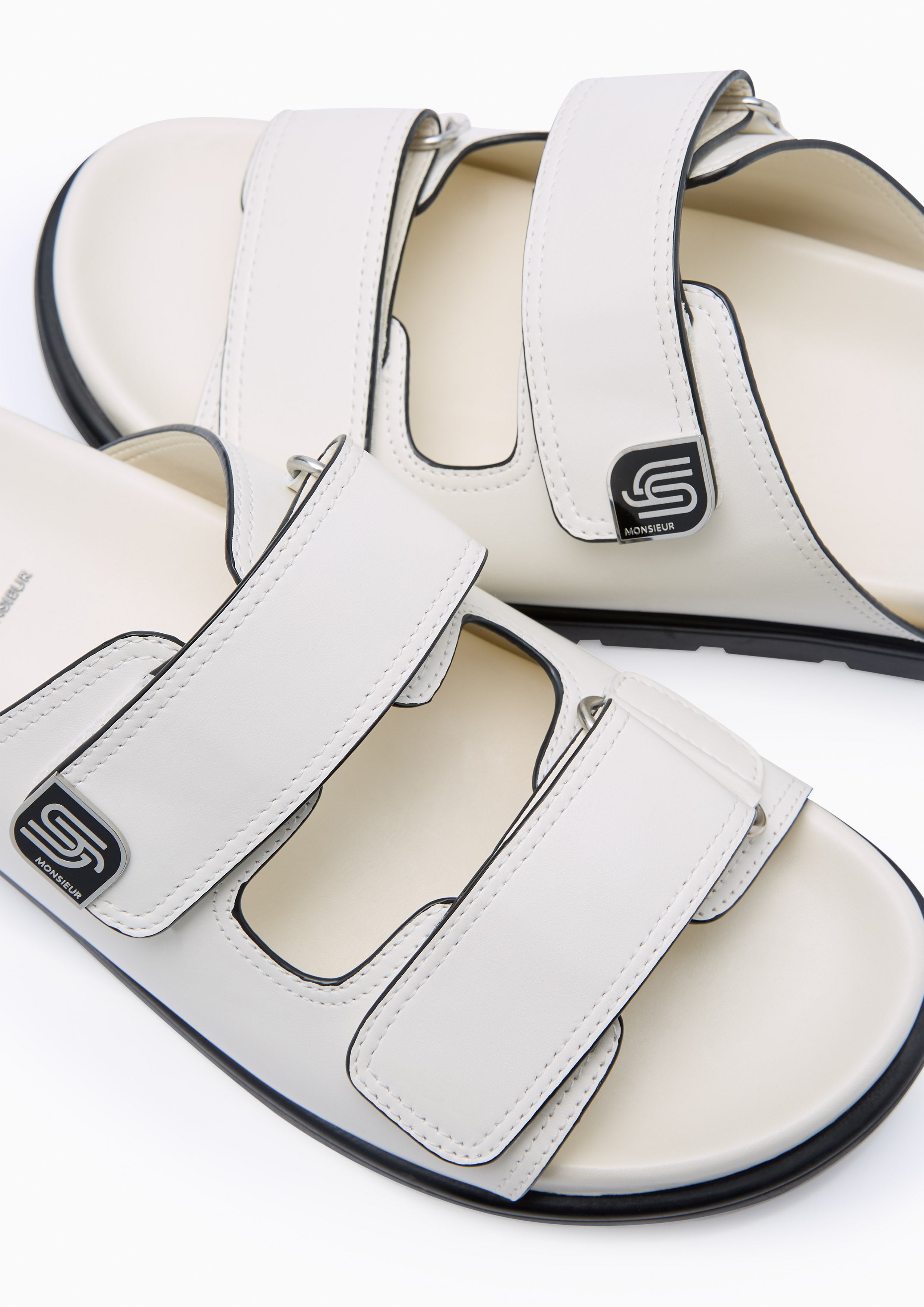 Safar Infinite Slide Sandals Ivory