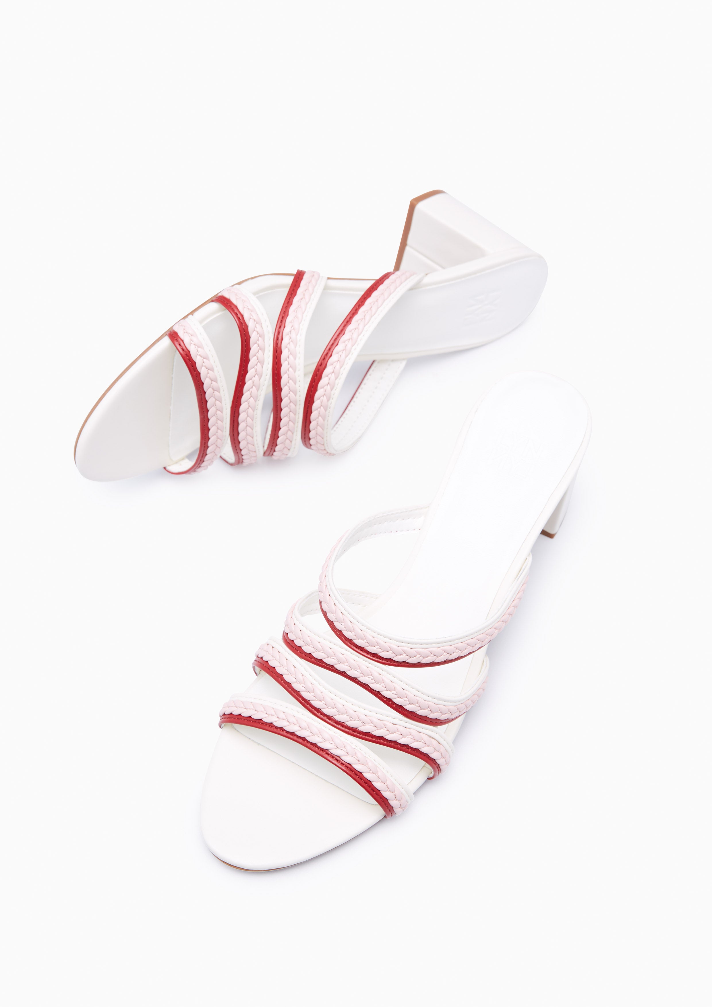 Landya Block Heel Mules Pink