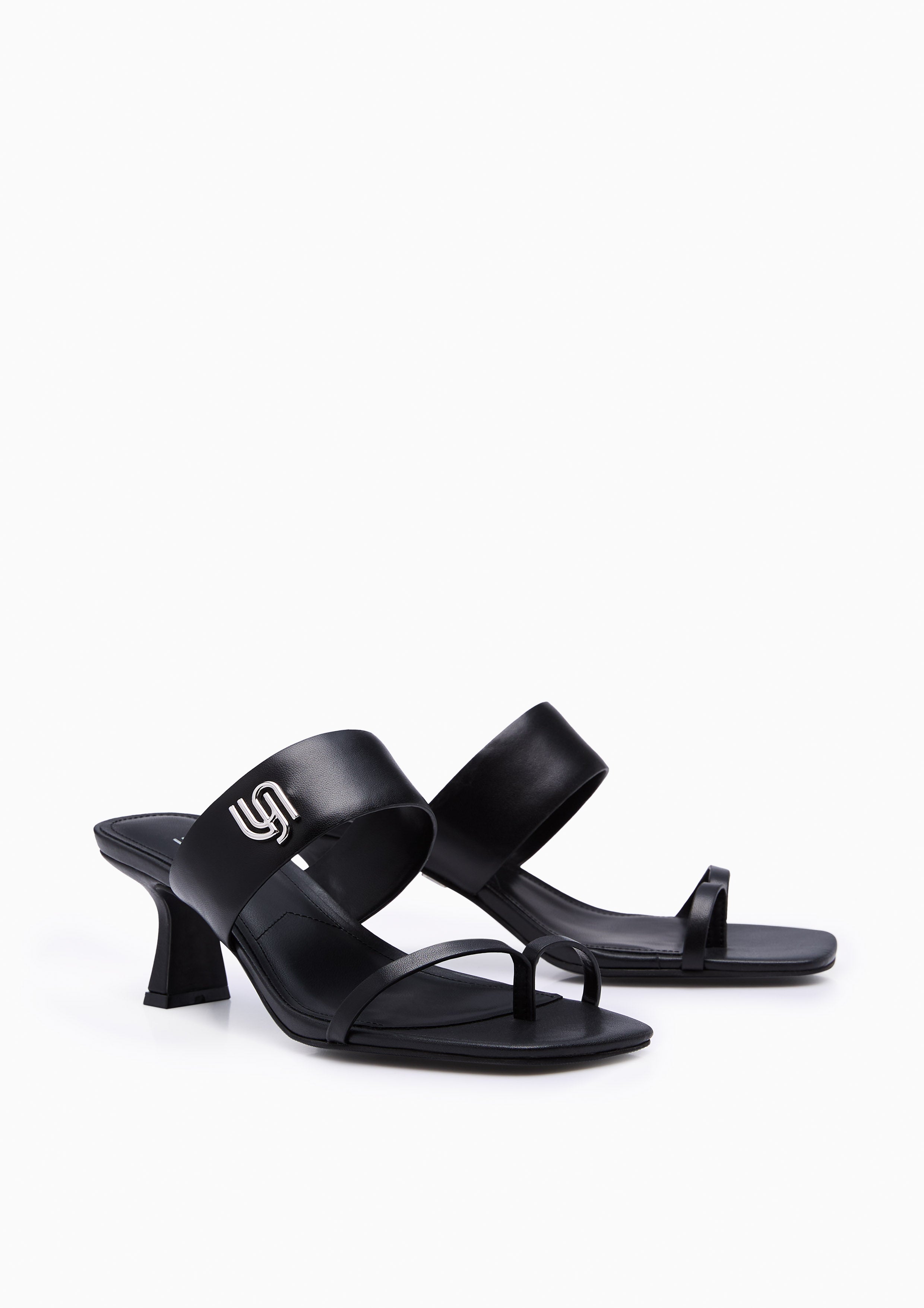 Moonlight Infinite Heeled Sandals Black