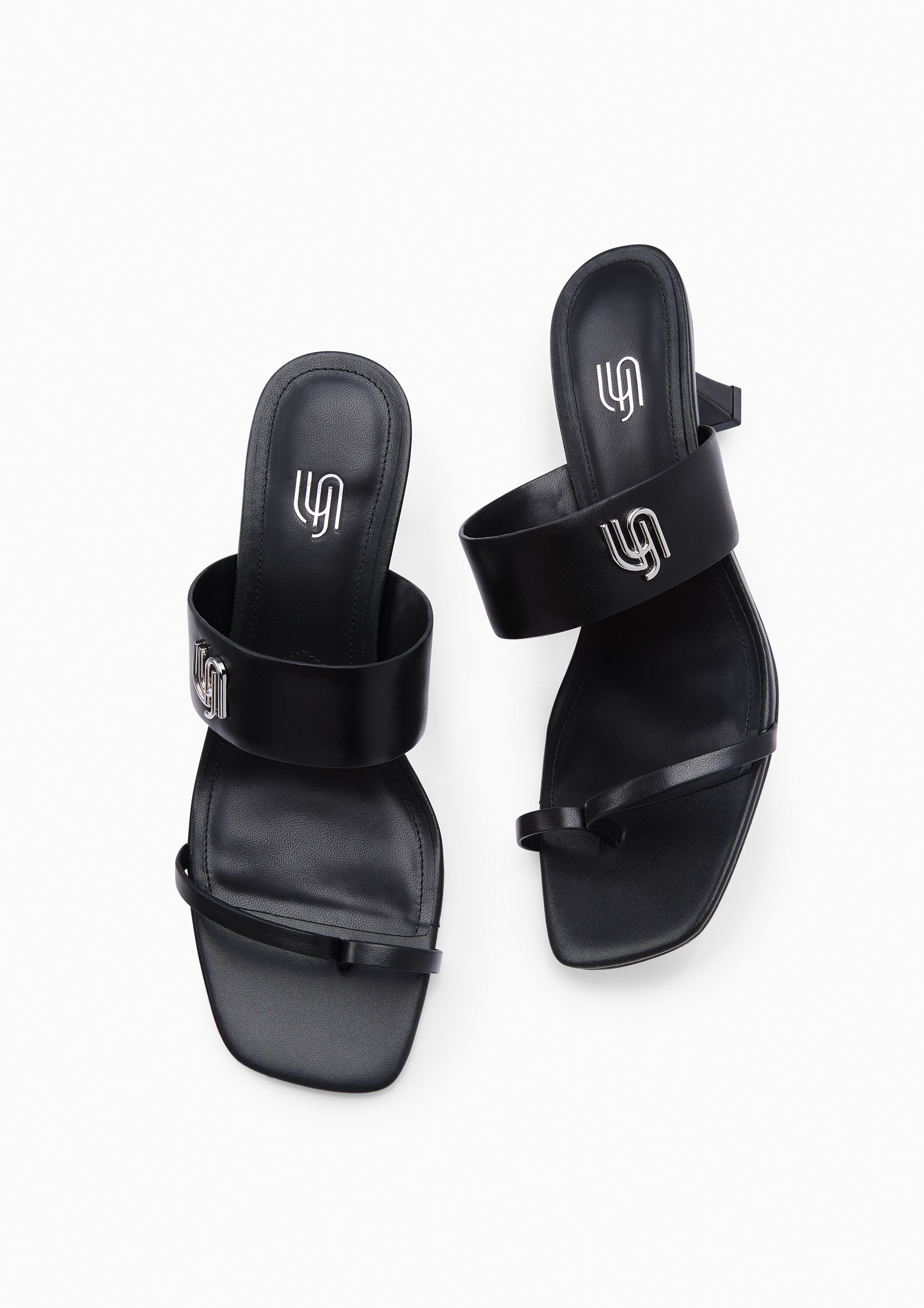 Moonlight Infinite Heeled Sandals Black