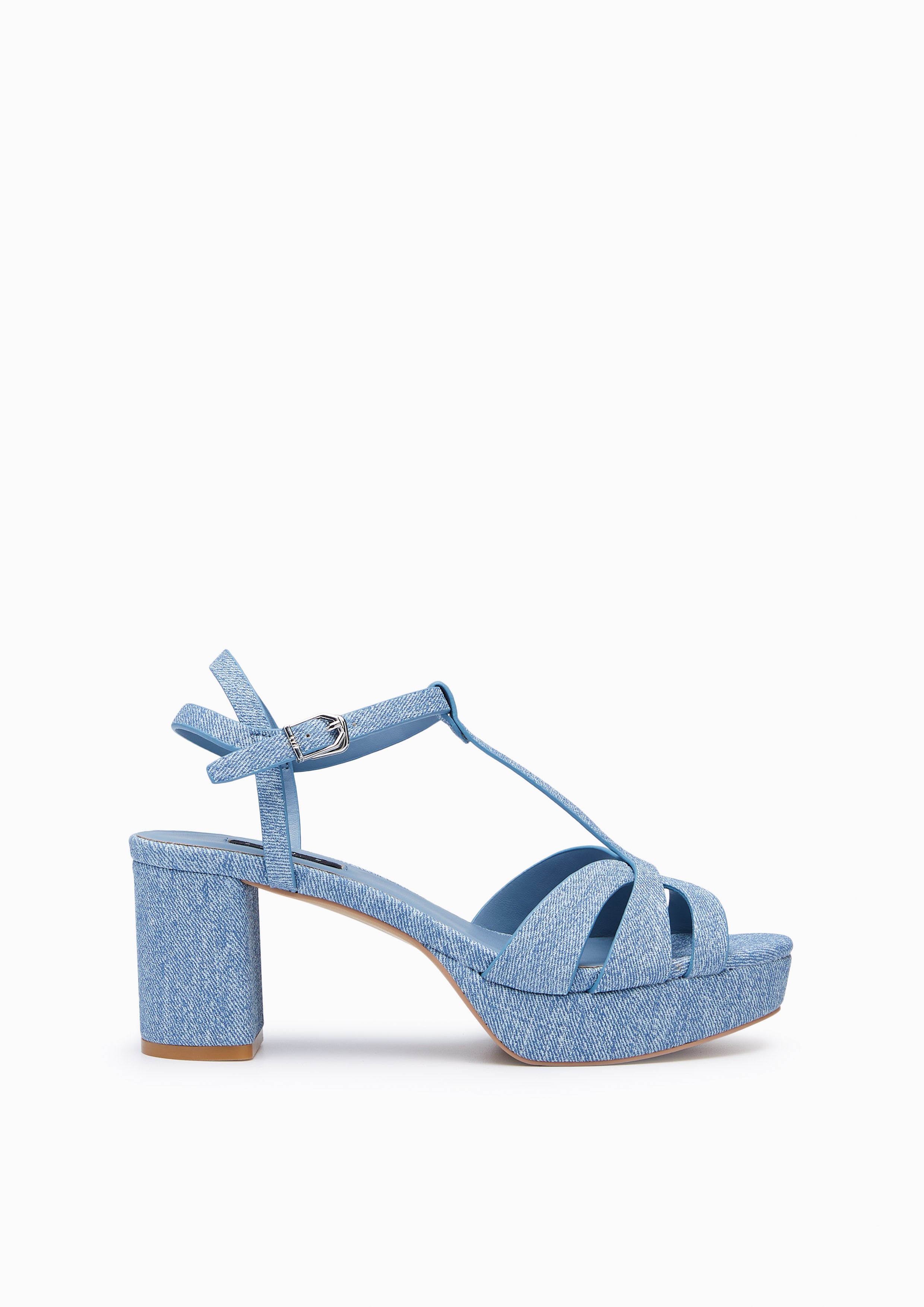 Sabella Mid Denim Heels Blue