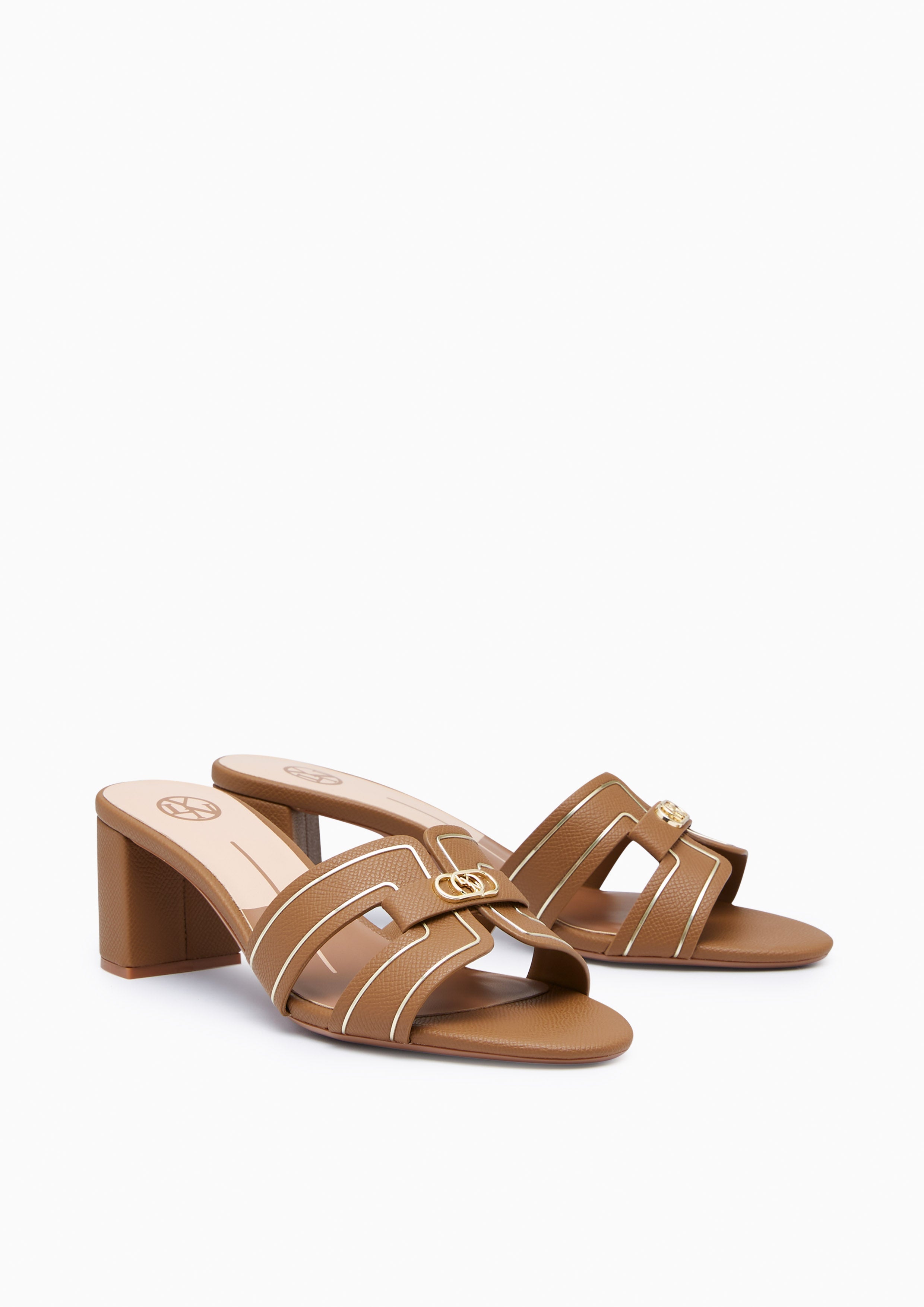 Hey Mid Ii Block Heel Sandals Brown
