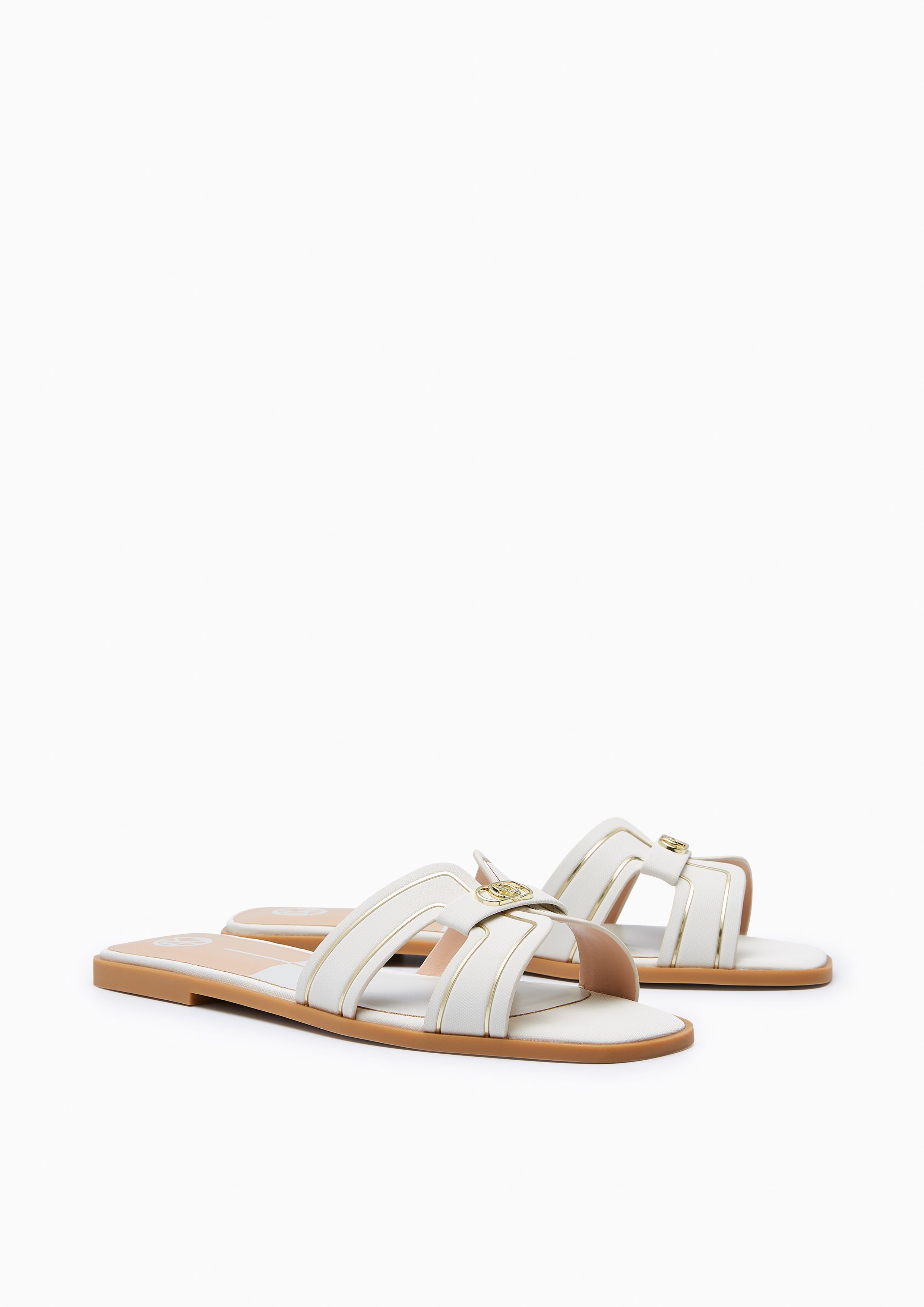 Hey Ii Flat Sandals White