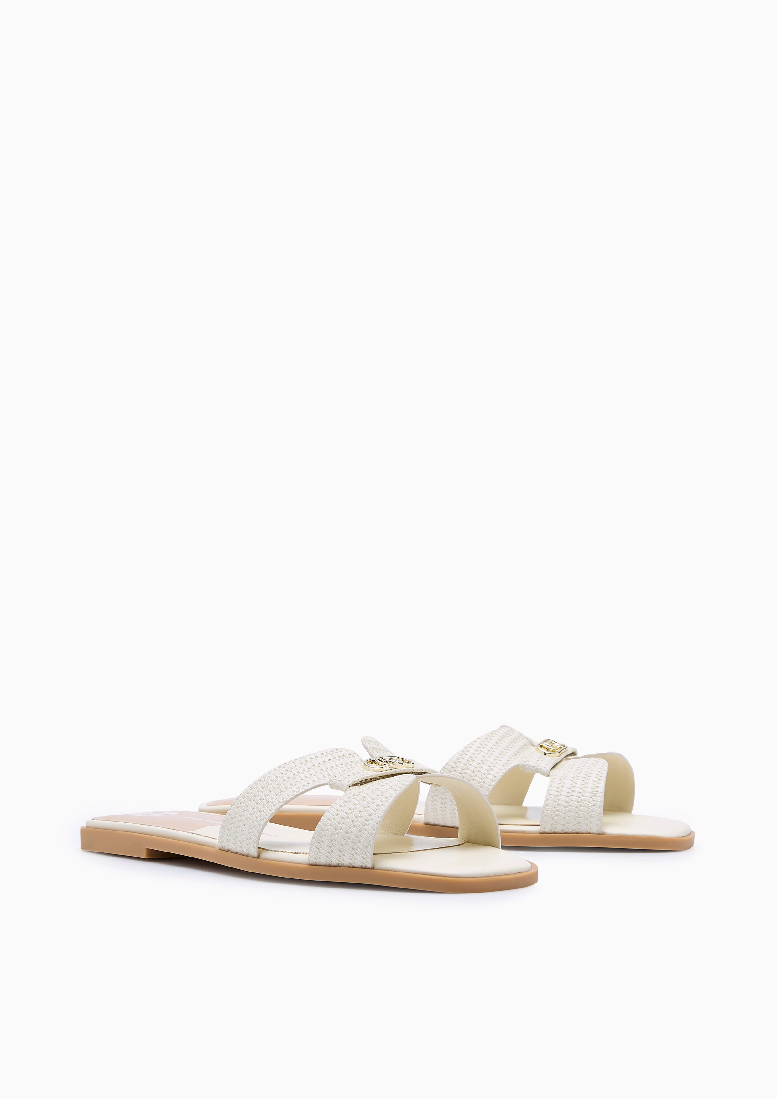 Hey Craft Flat Sandals Ivory