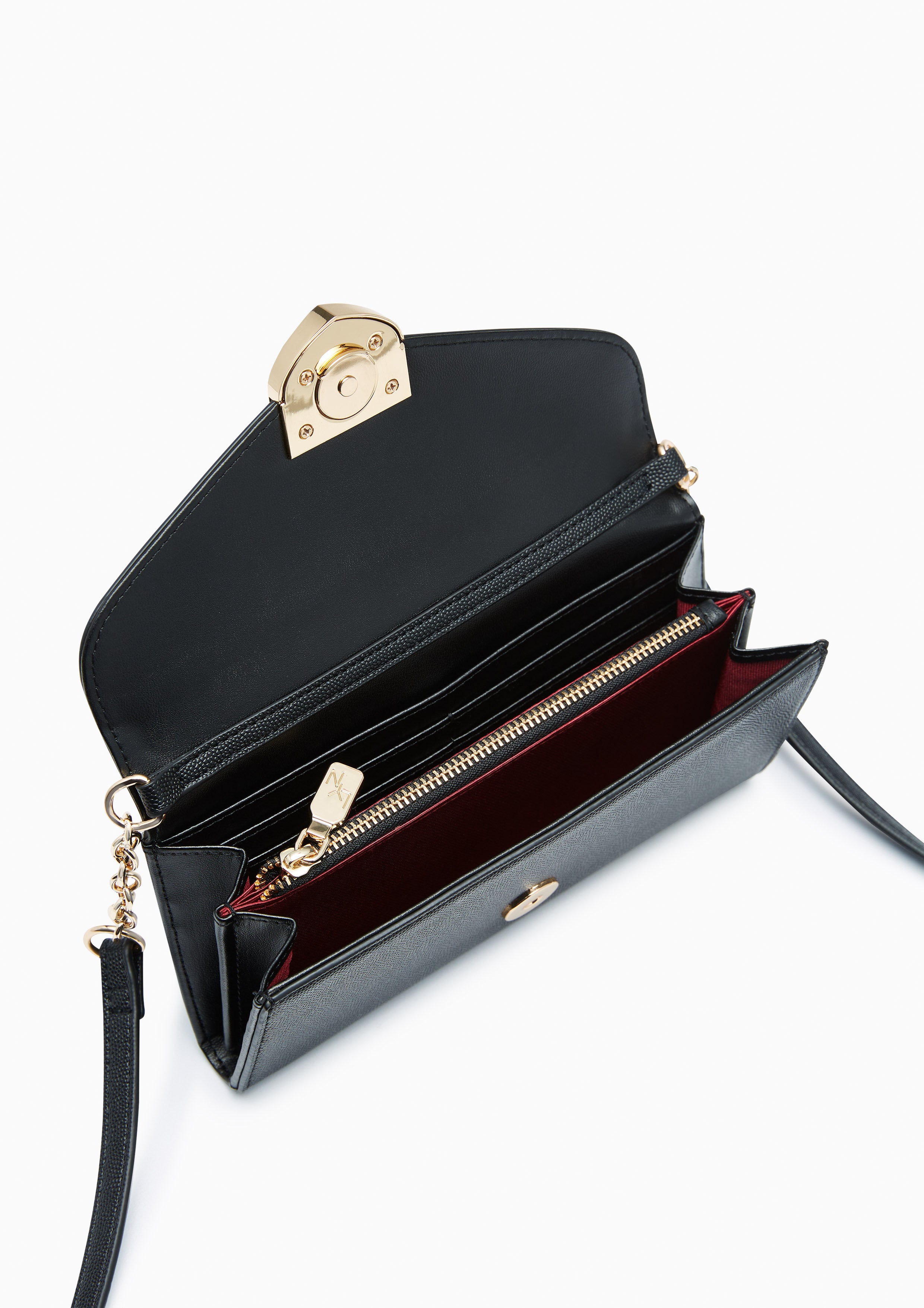 Re-Edit Casia Long Wallet On Chain Black