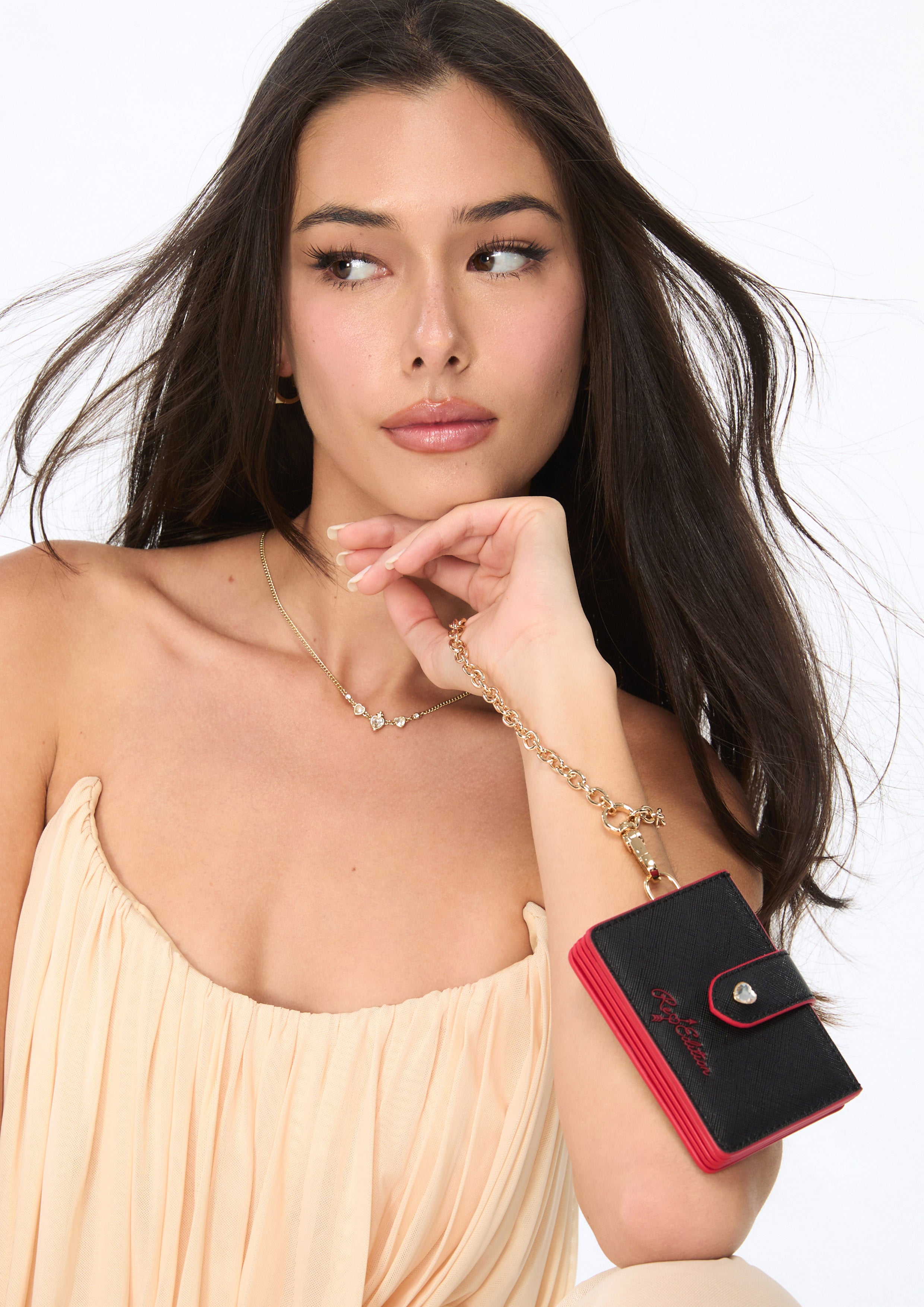 Re Love Card Wallet On Chain Black