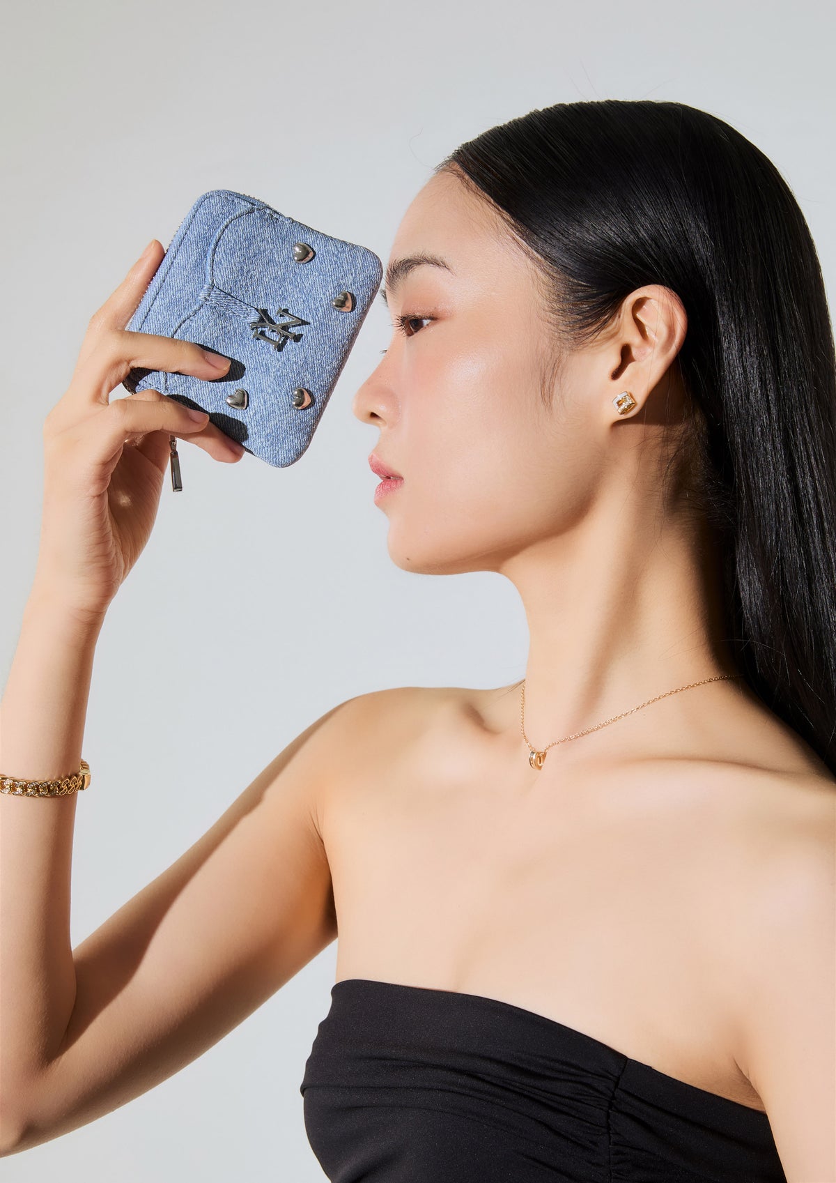Wendy B. With Love Wallet Zip Wallet  Blue