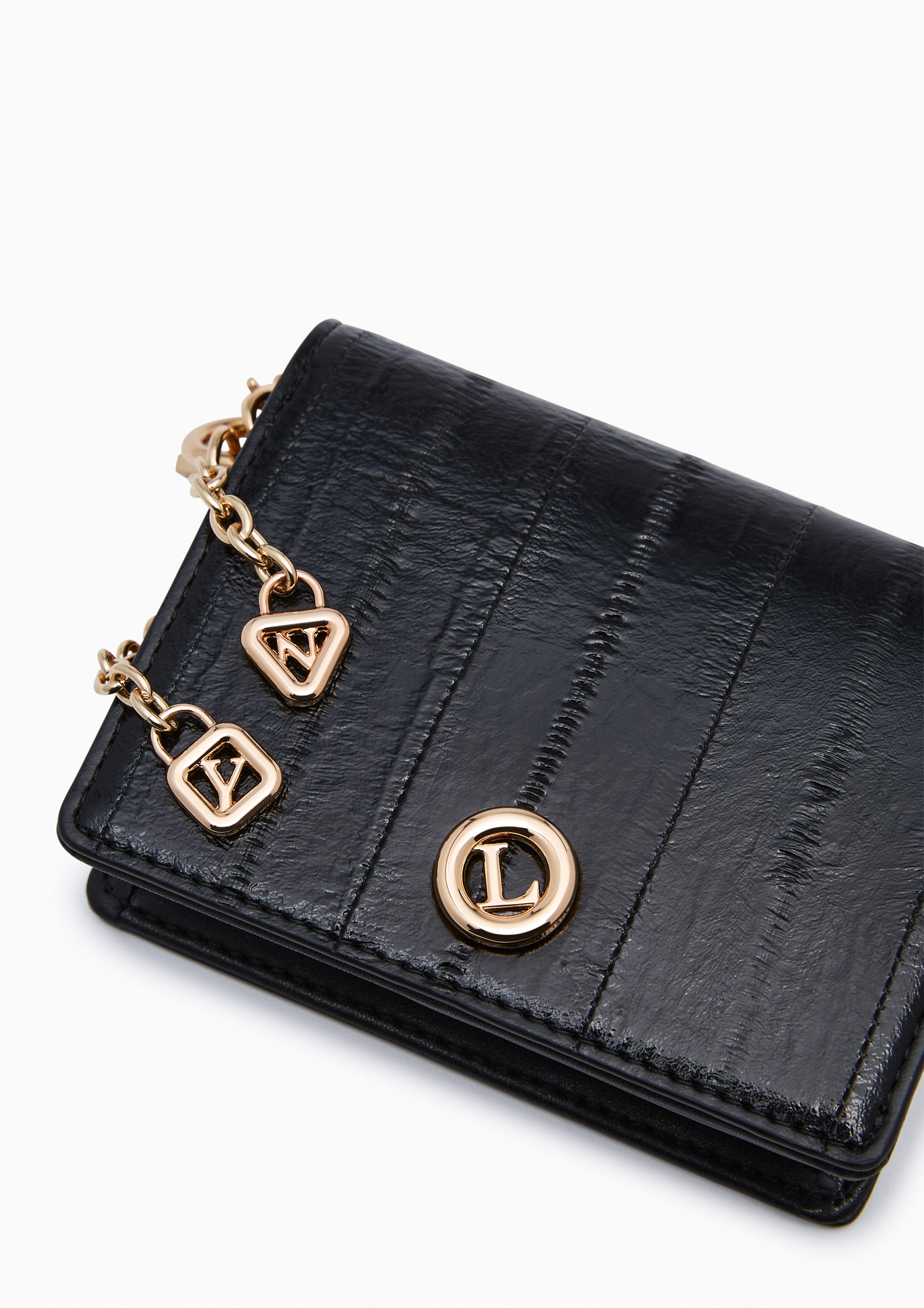 Ringo Short Wallet On Chain Black