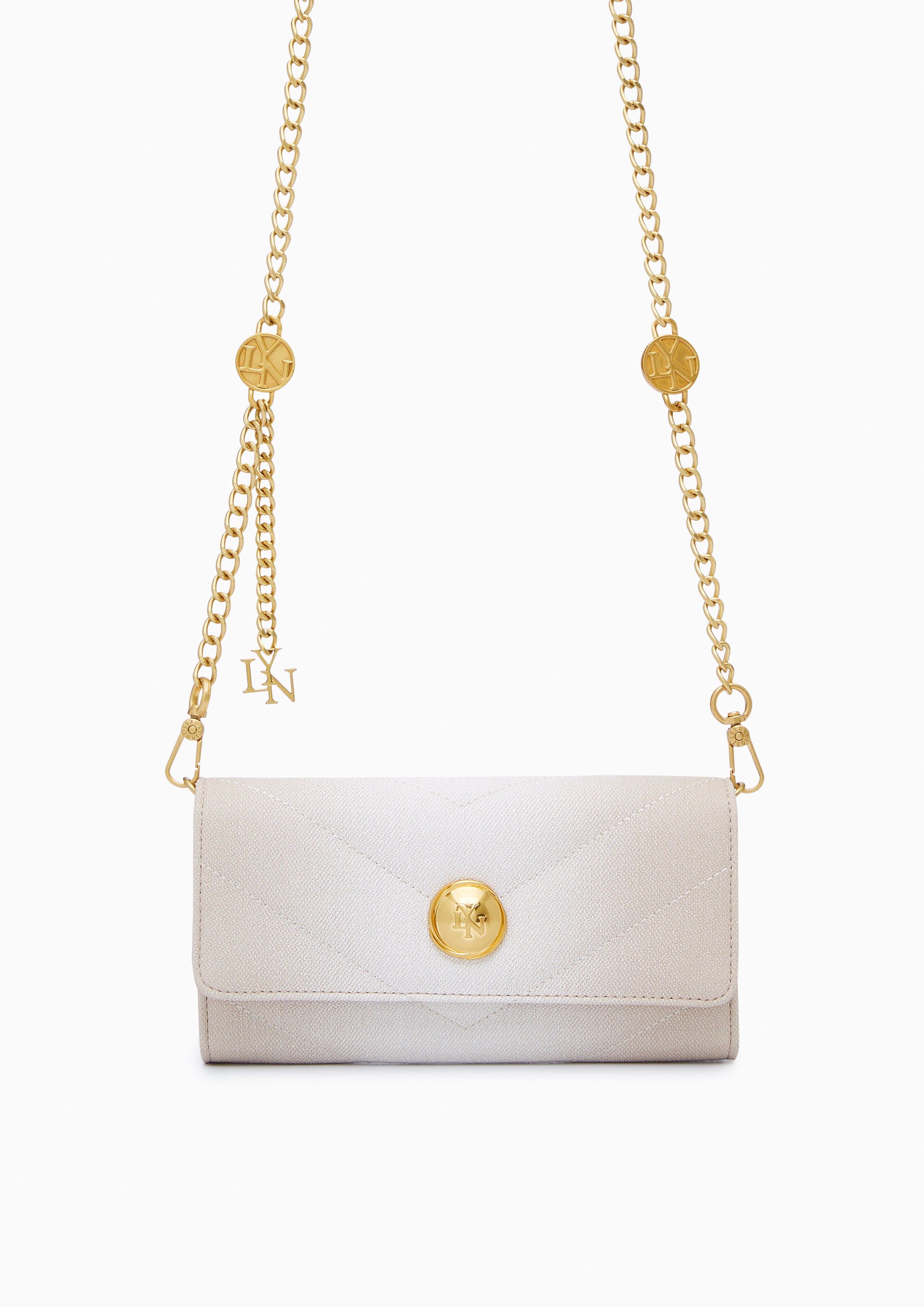 Starita Long Wallet On Chain Beige