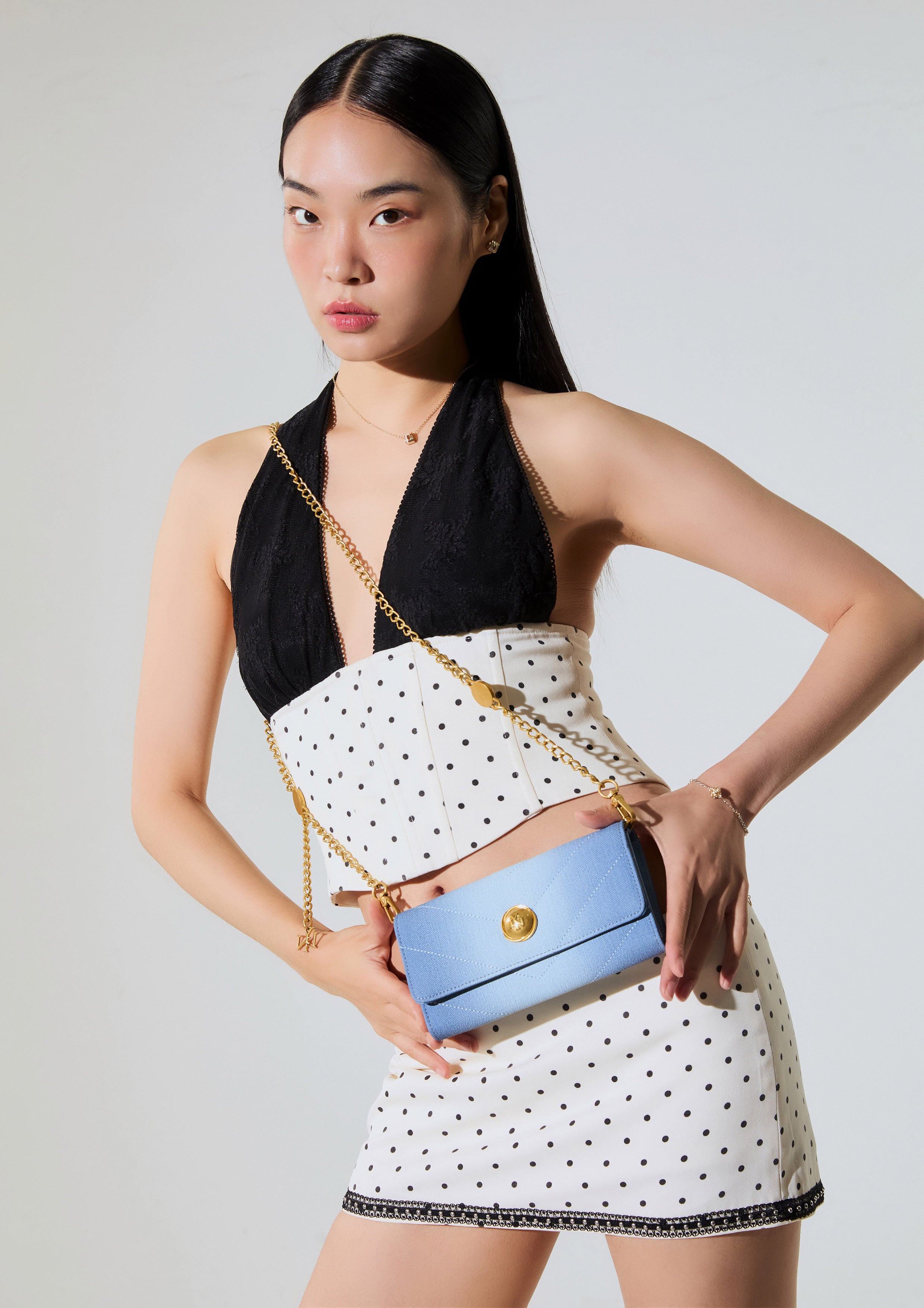 Starita Long Wallet On Chain Blue