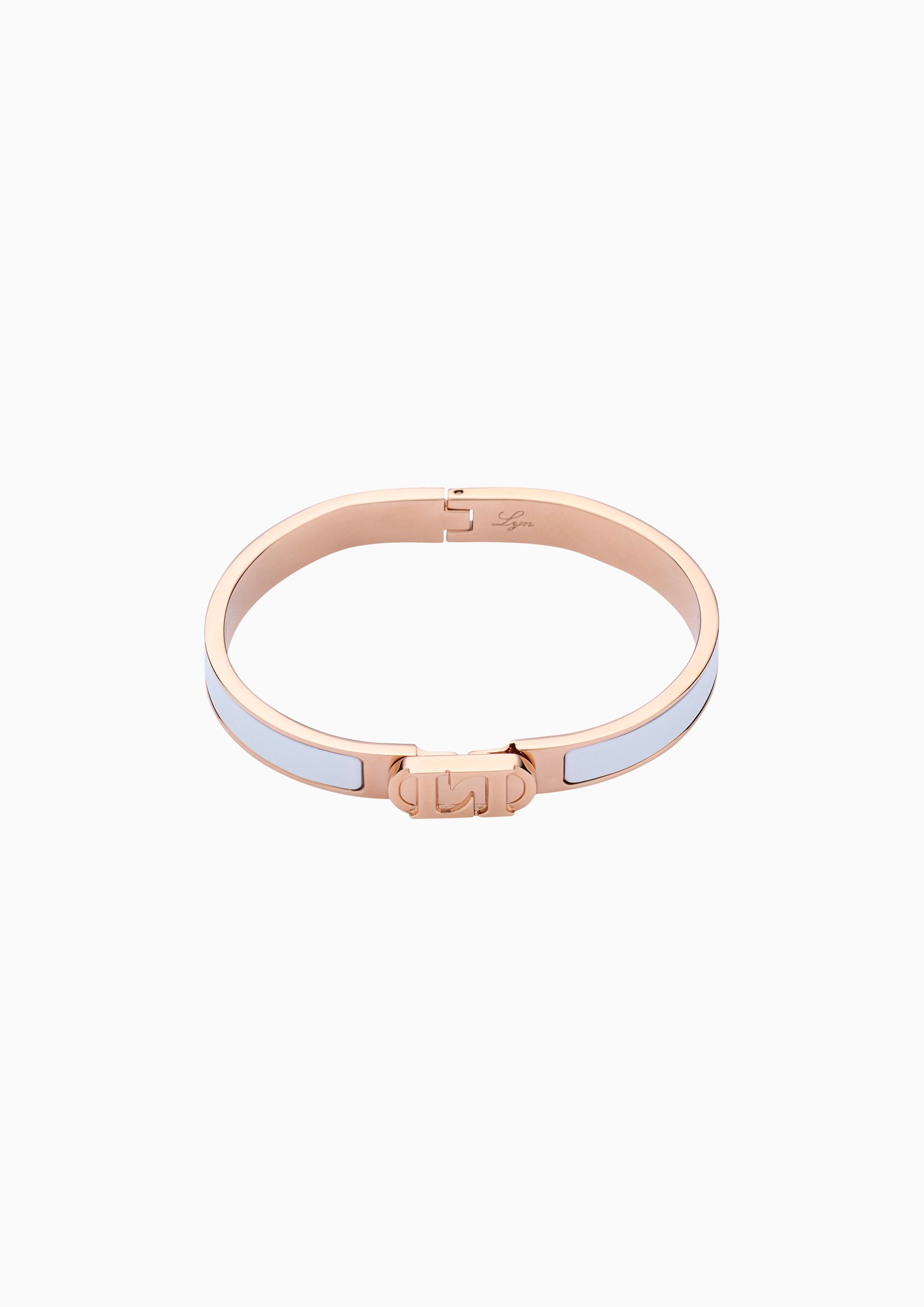 Miss Abigail Xs Bangle White/ Rose Gold