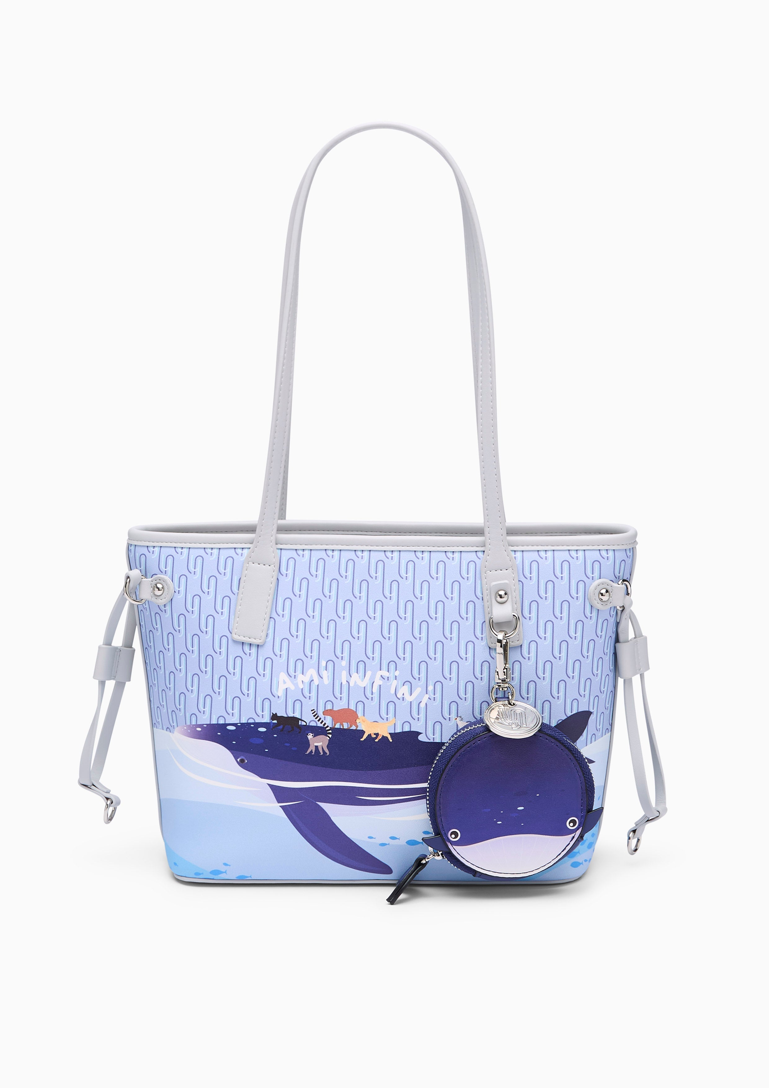 Amitie Infiniteinite L Tote Bag Blue