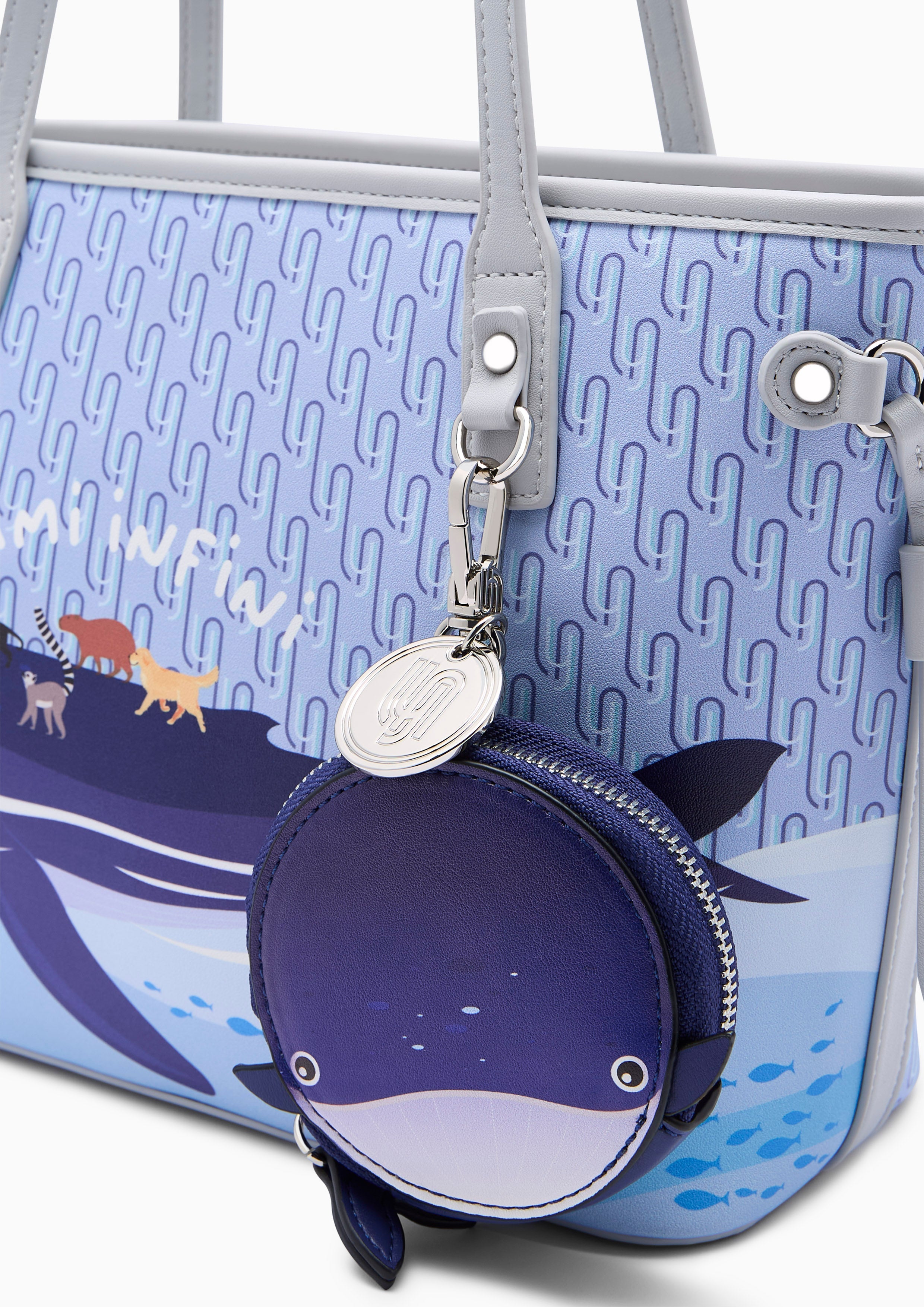 Amitie Infiniteinite L Tote Bag Blue