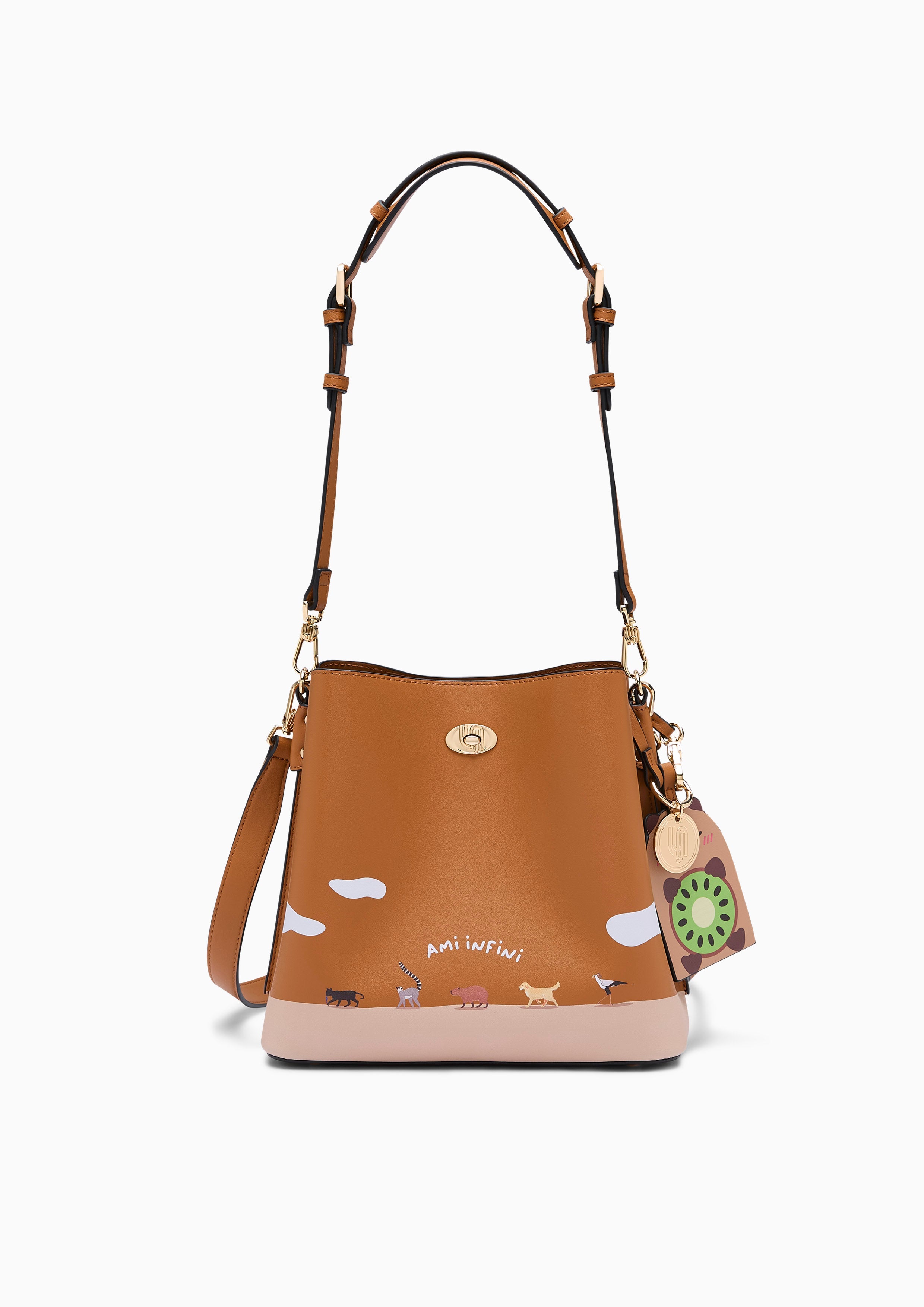 Amitie M Bucket Bag Tan