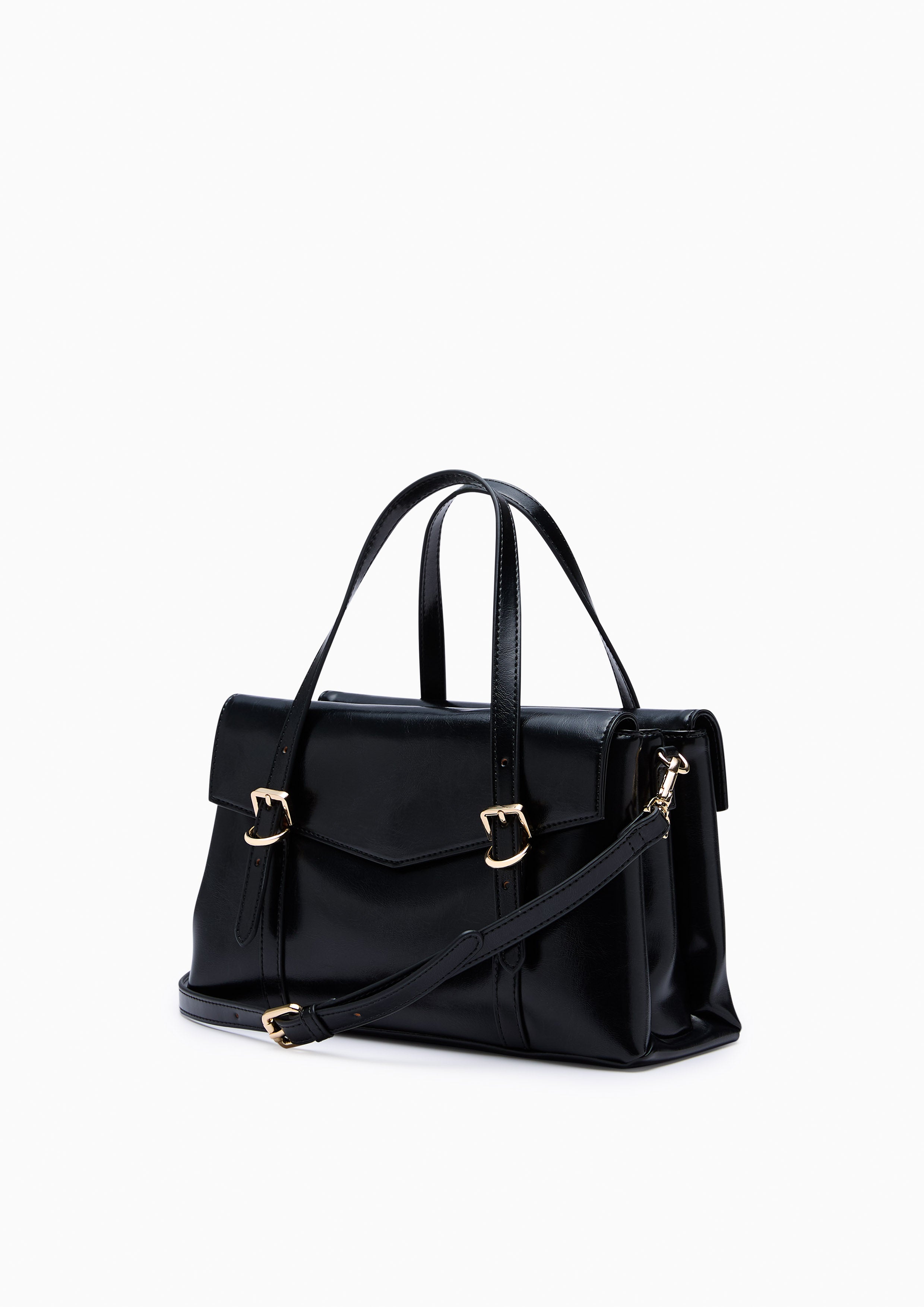 Lenae M Top Handle Bag Black