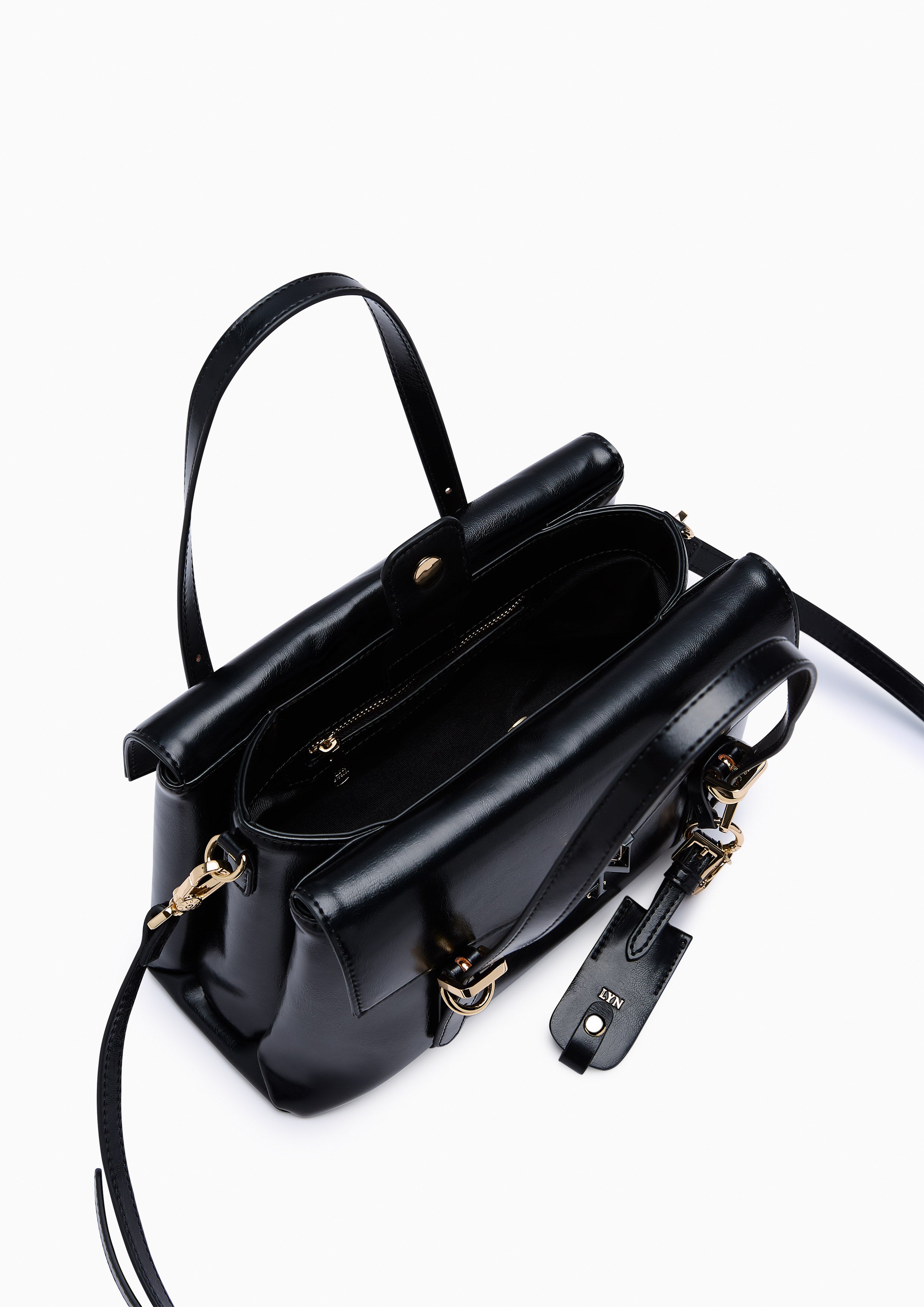 Lenae M Top Handle Bag Black