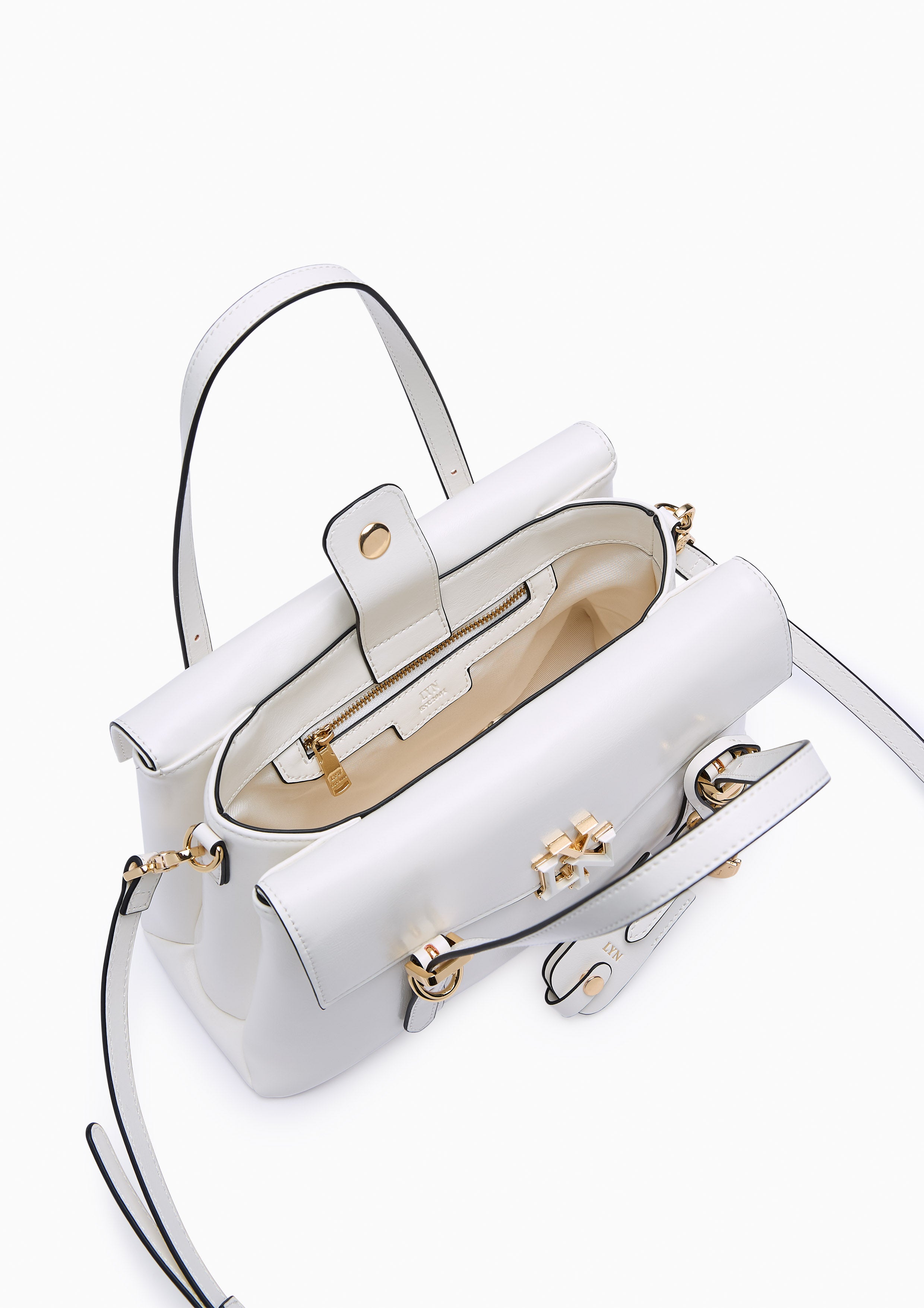 Lenae M Top Handle Bag Ivory