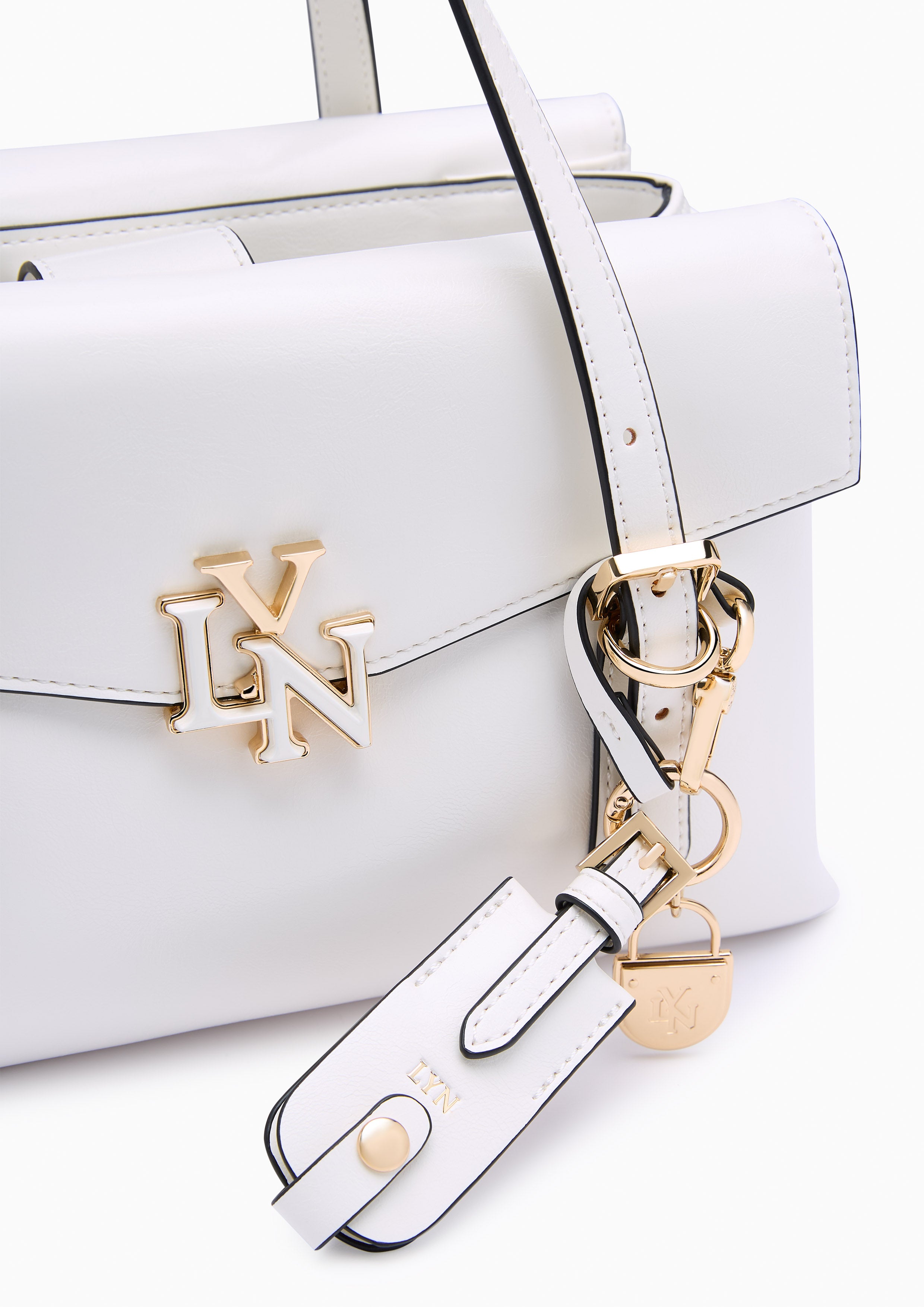 Lenae M Top Handle Bag Ivory