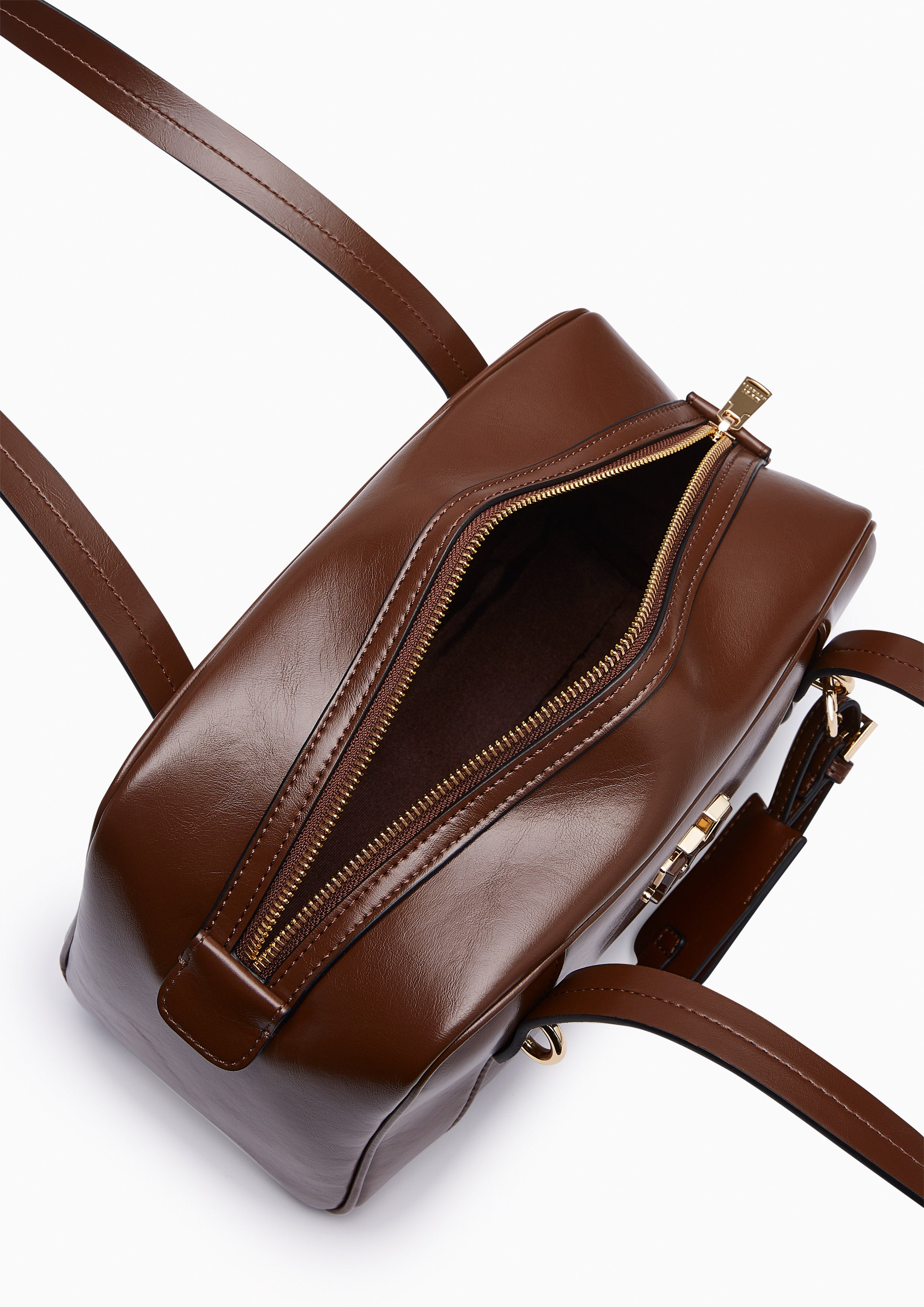 Lena M Shoulder Bag Dark Brown