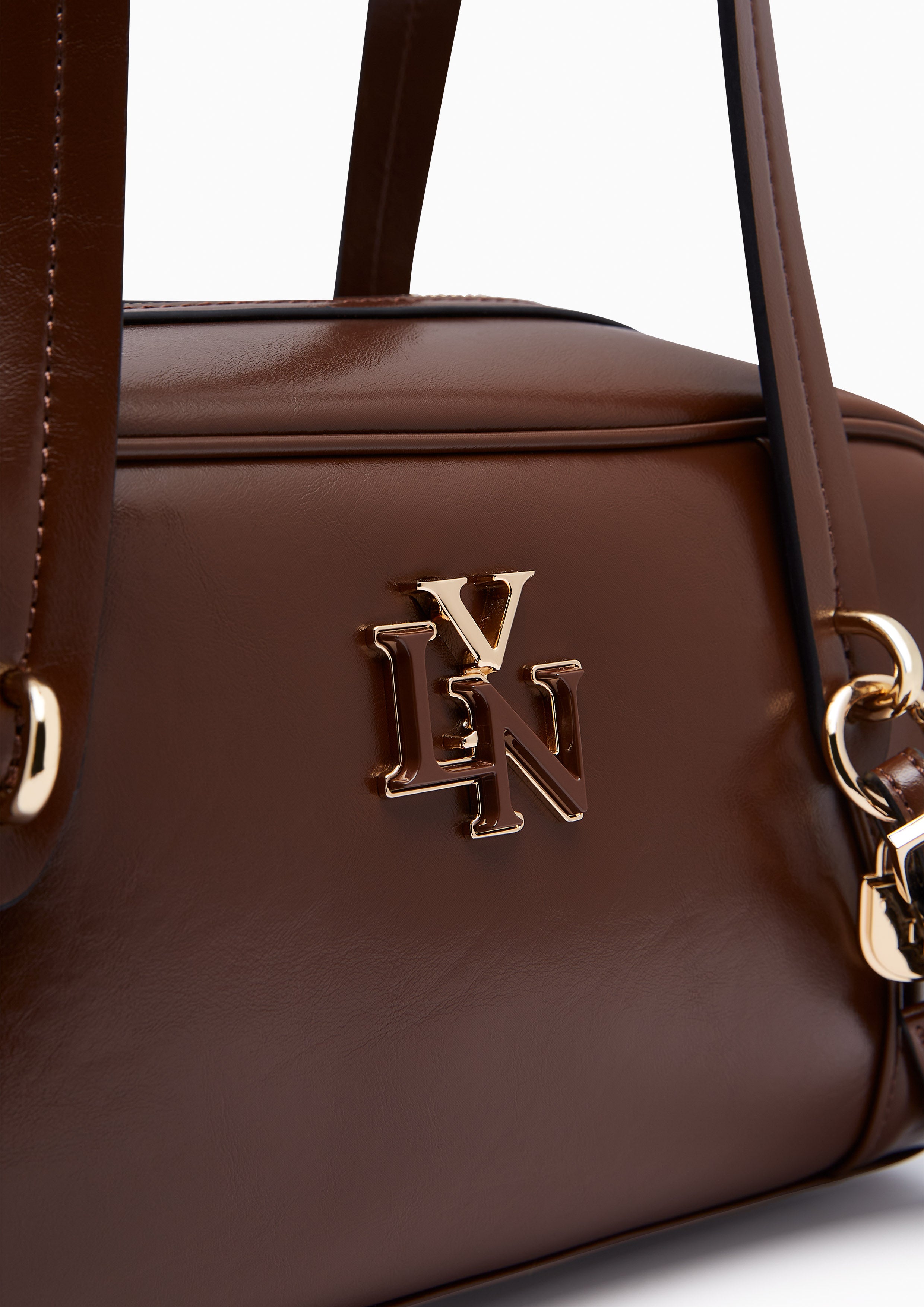 Lena M Shoulder Bag Dark Brown