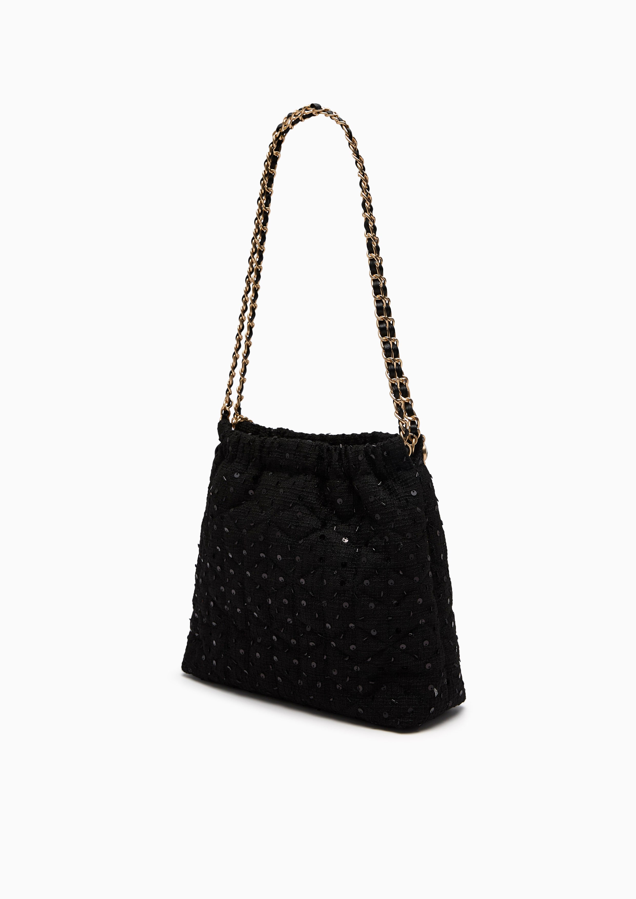 Mallory Infinite L Shoulder Bag Black