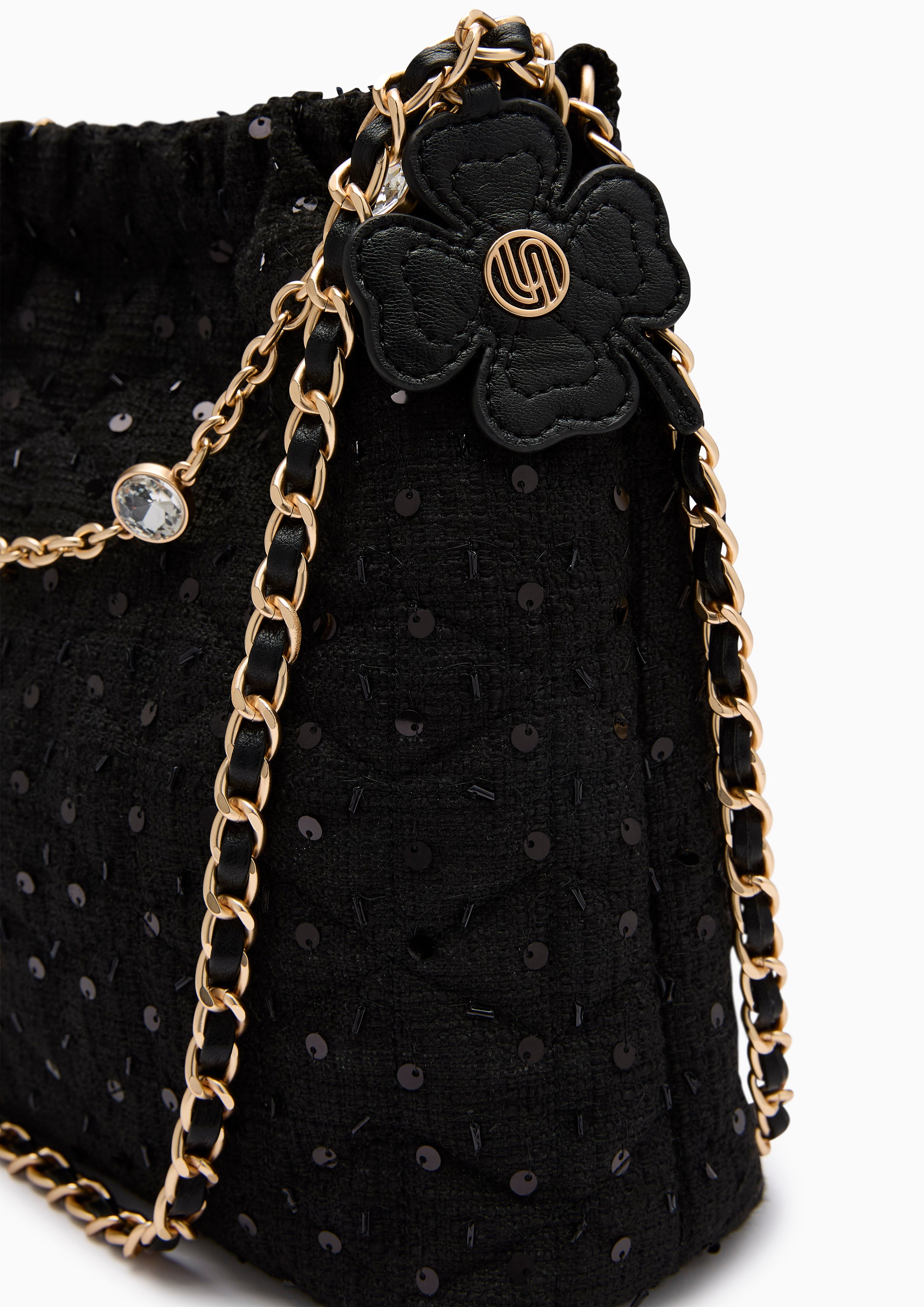Mallory Infinite L Shoulder Bag Black