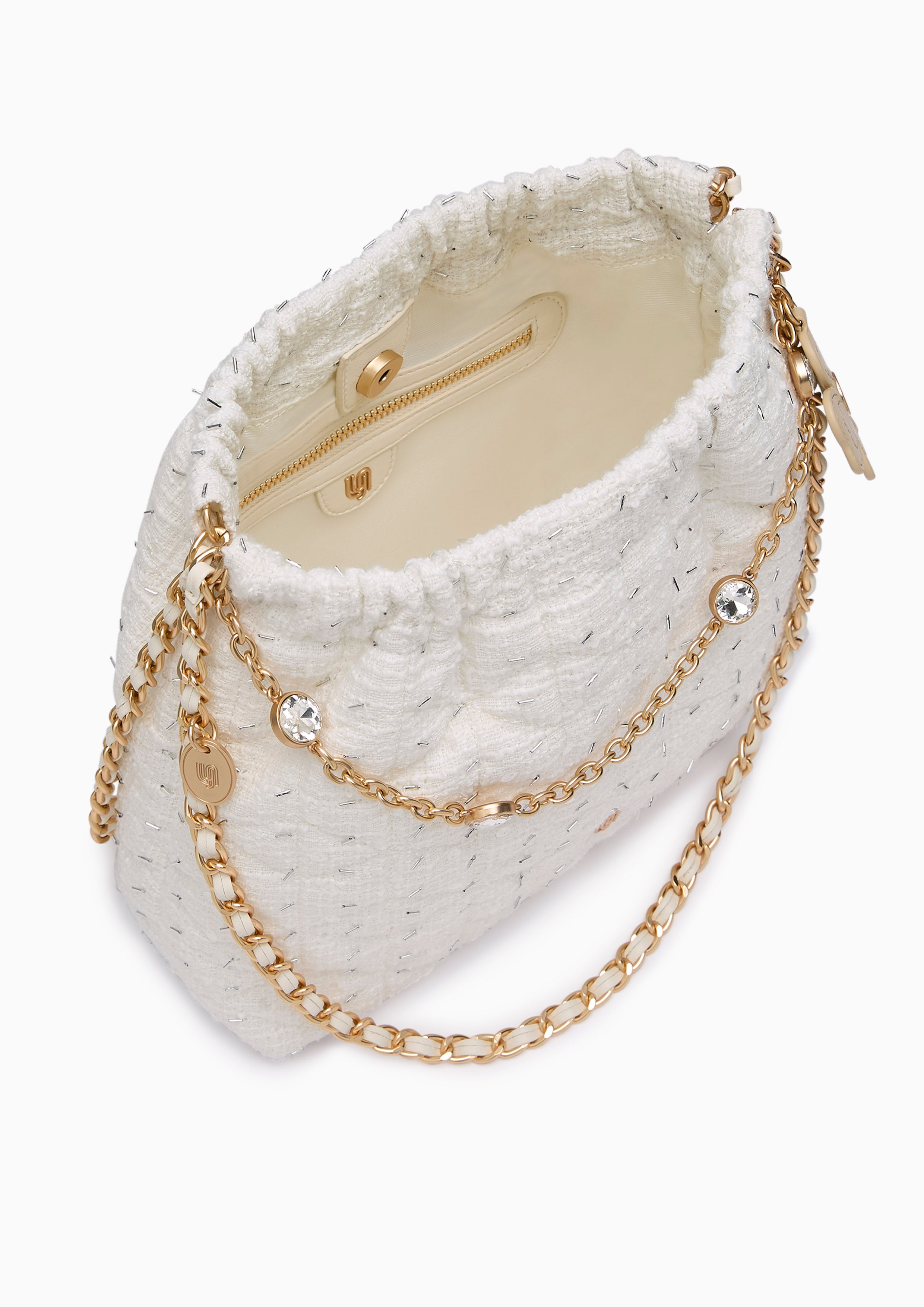Mallory Infinite L Shoulder Bag White