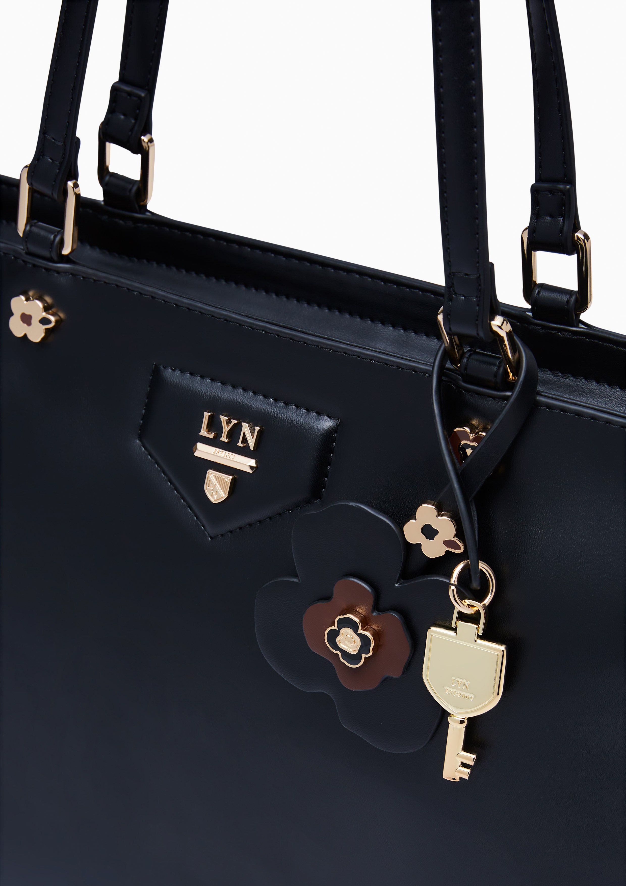 Poppy Carina L Tote Bag Black